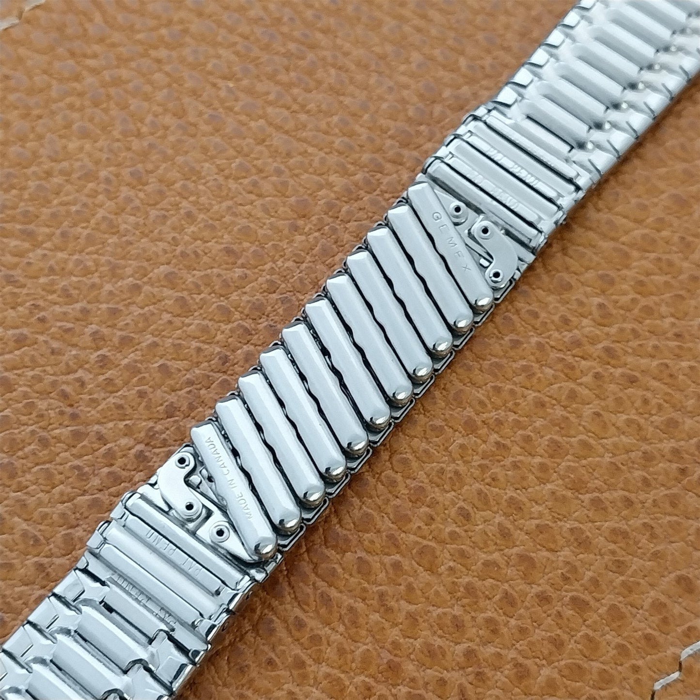 19mm Stainless Steel 1960s Mid-Century Gemex nos Vintage Watch Band