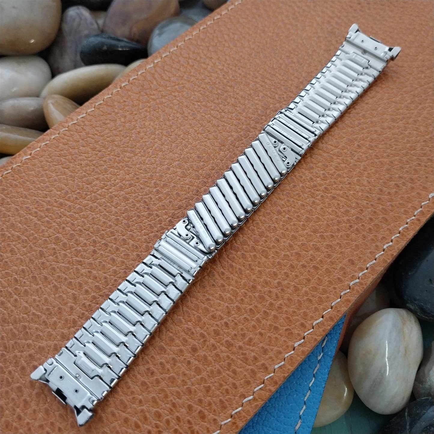 19mm Stainless Steel 1960s Mid-Century Gemex nos Vintage Watch Band