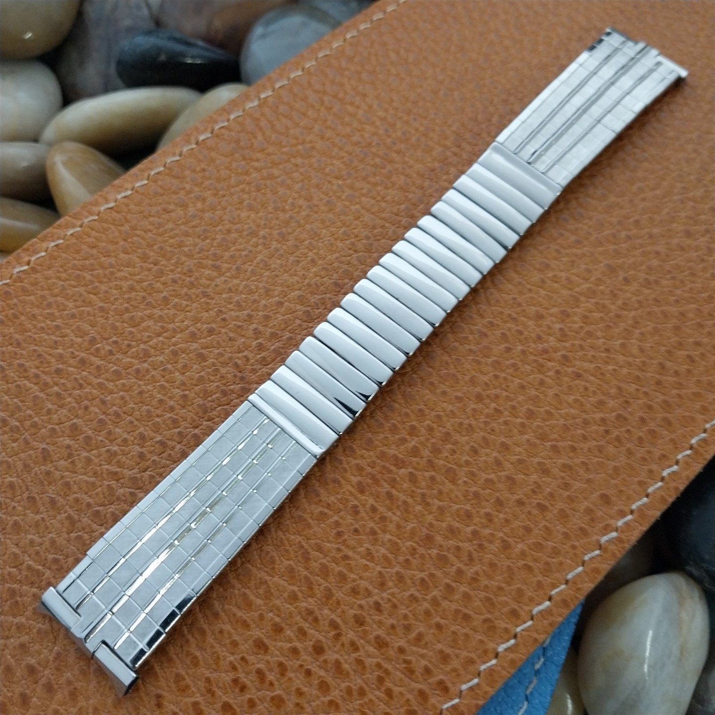 18mm 19mm 1960s Stainless Steel Mid-Century Gemex nos Classic Vintage Watch Band