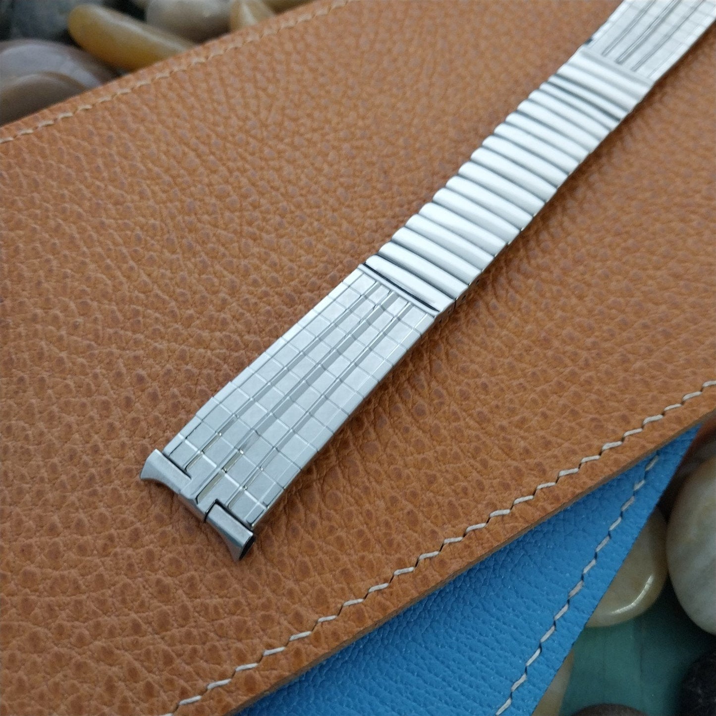 18mm 19mm 1960s Stainless Steel Mid-Century Gemex nos Classic Vintage Watch Band