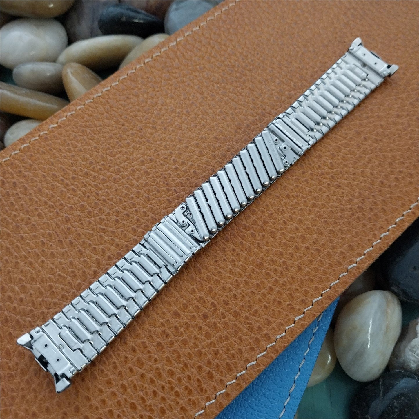 18mm 19mm 1960s Stainless Steel Mid-Century Gemex nos Classic Vintage Watch Band