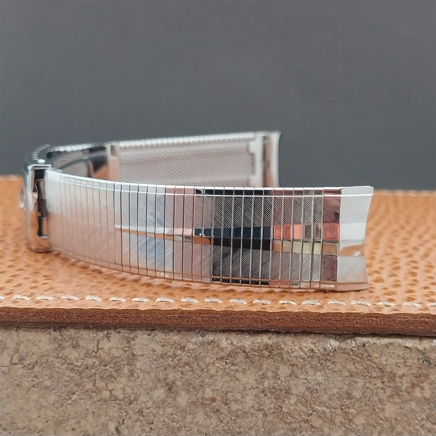 17.2mm Vintage Accutron Duchess Stainless Steel Unused Classic 1960s Watch Band