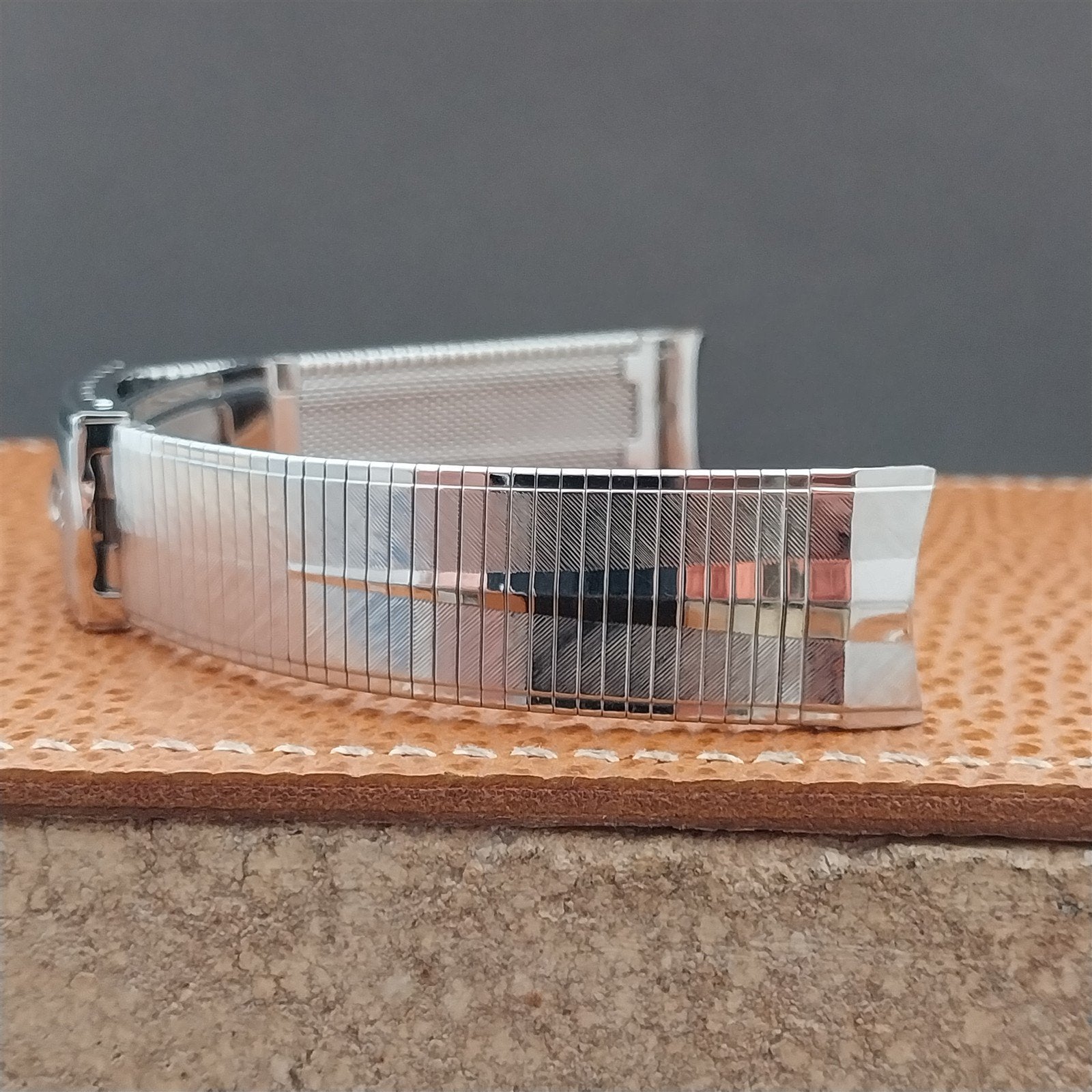 17.2mm Vintage Accutron Duchess Stainless Steel Unused Classic 1960s Watch Band