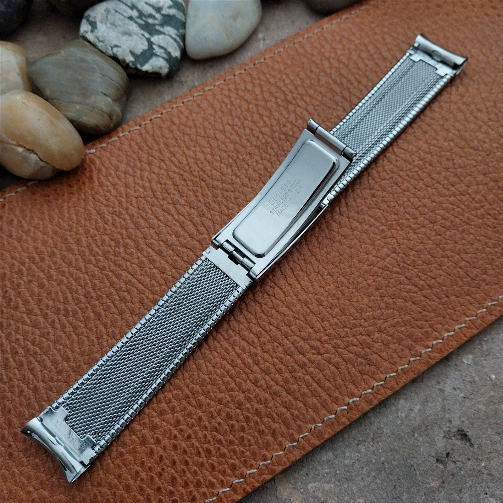 17.2mm Vintage Accutron Duchess Stainless Steel Unused Classic 1960s Watch Band