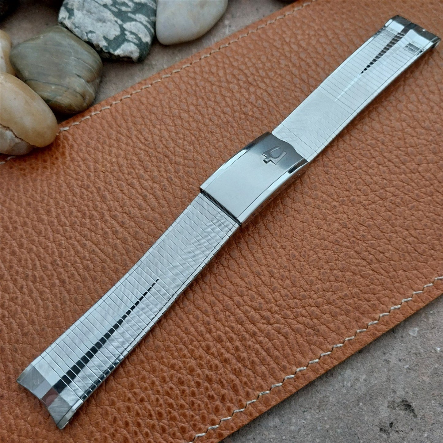 17.2mm Vintage Accutron Duchess Stainless Steel Unused Classic 1960s Watch Band