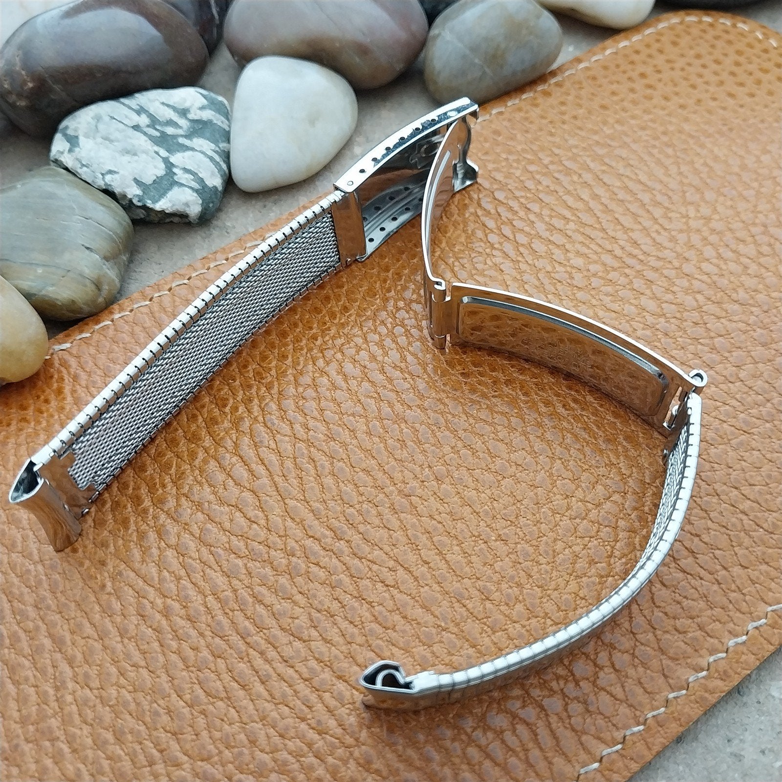 17.2mm Vintage Accutron Duchess Stainless Steel Unused Classic 1960s Watch Band