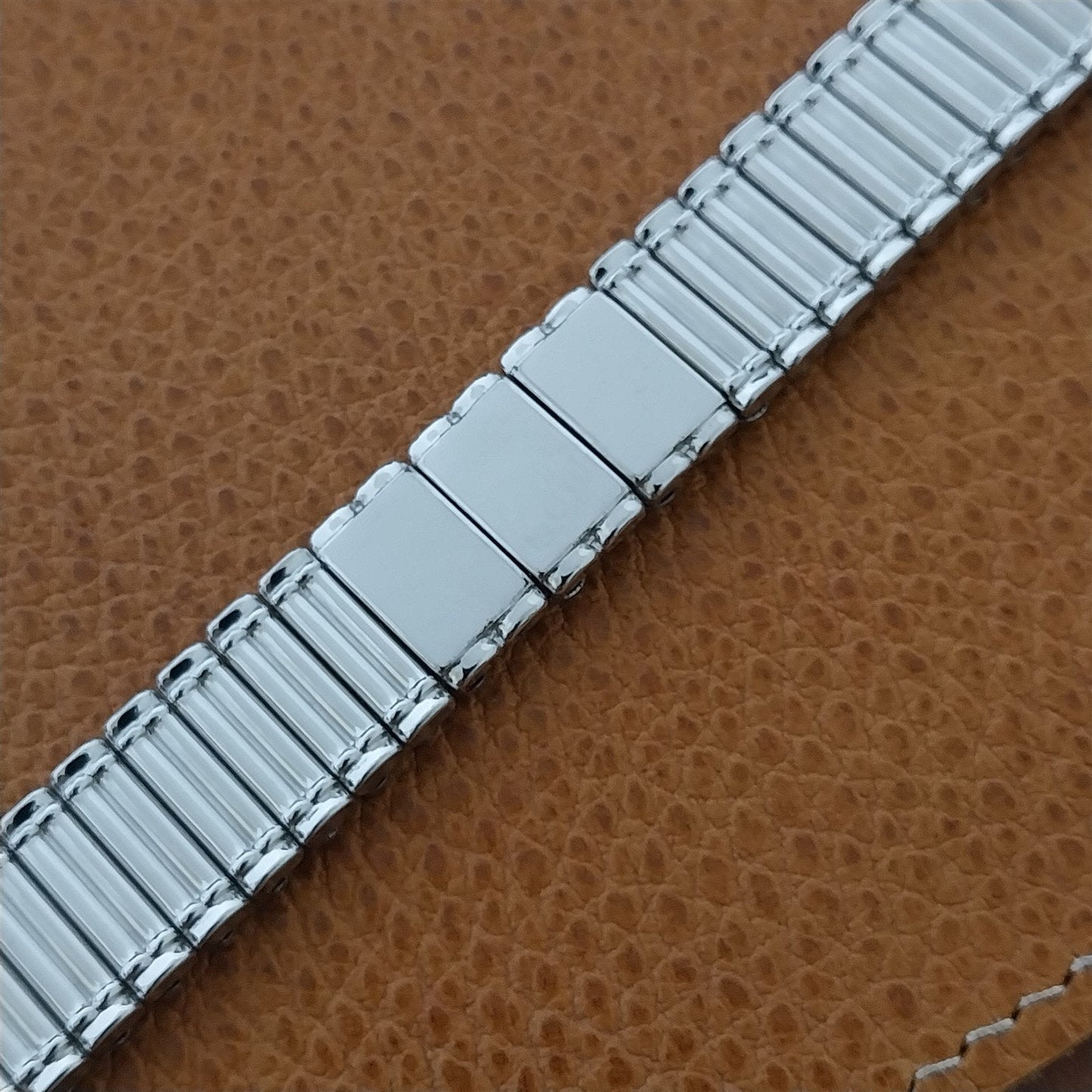 5/8" 12k White Gold-Filled Bretton Monogram Unused nos 1950s Vintage Watch Band