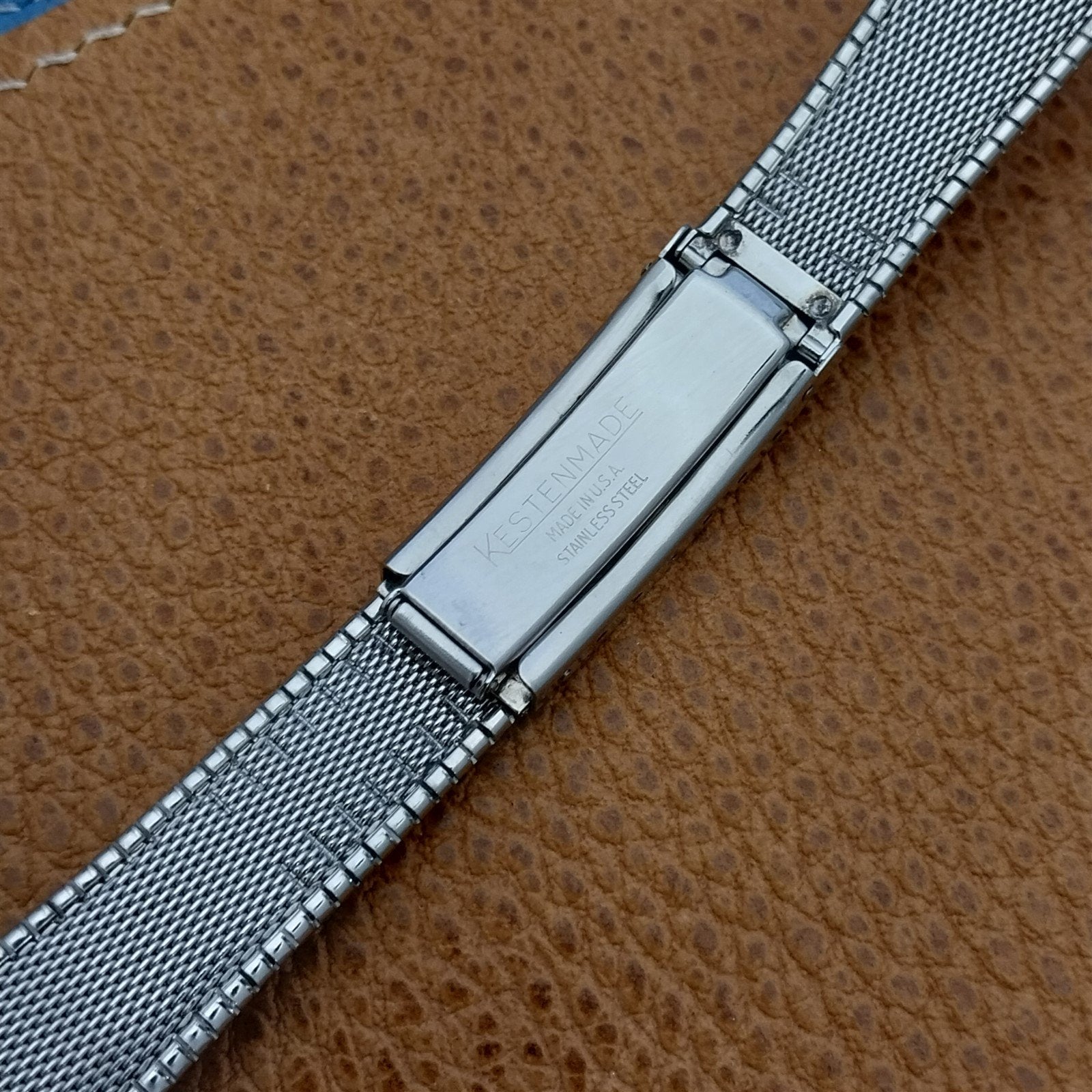 19mm 18mm Kestenmade USA Stainless Steel Unused nos 1960s Vintage Watch Band