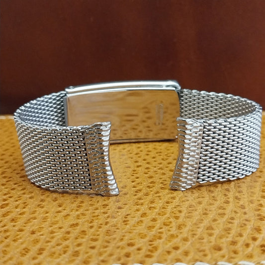 Stainless Steel Mesh 19mm 18mm Kestenmade USA nos 1960s Vintage Watch Band