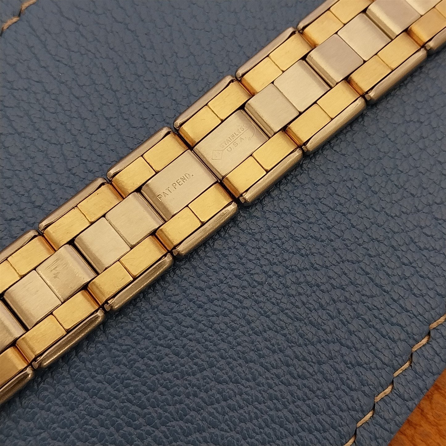 5/8" Ebert USA Gold-Filled & Stainless Steel nos Classic Vintage Watch Band