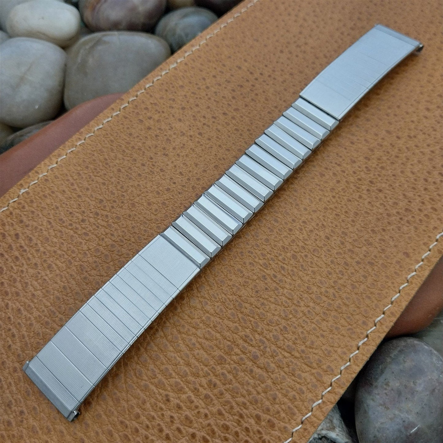 19mm 18mm Vintage Admiral USA Stainless Steel Classic 1960s Unused Watch Band