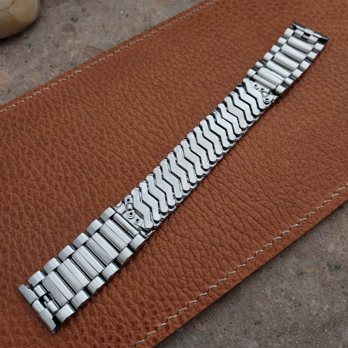 Vintage Baldwin 17.2mm Stainless Steel Unused Classic NOS 1960s Watch Band