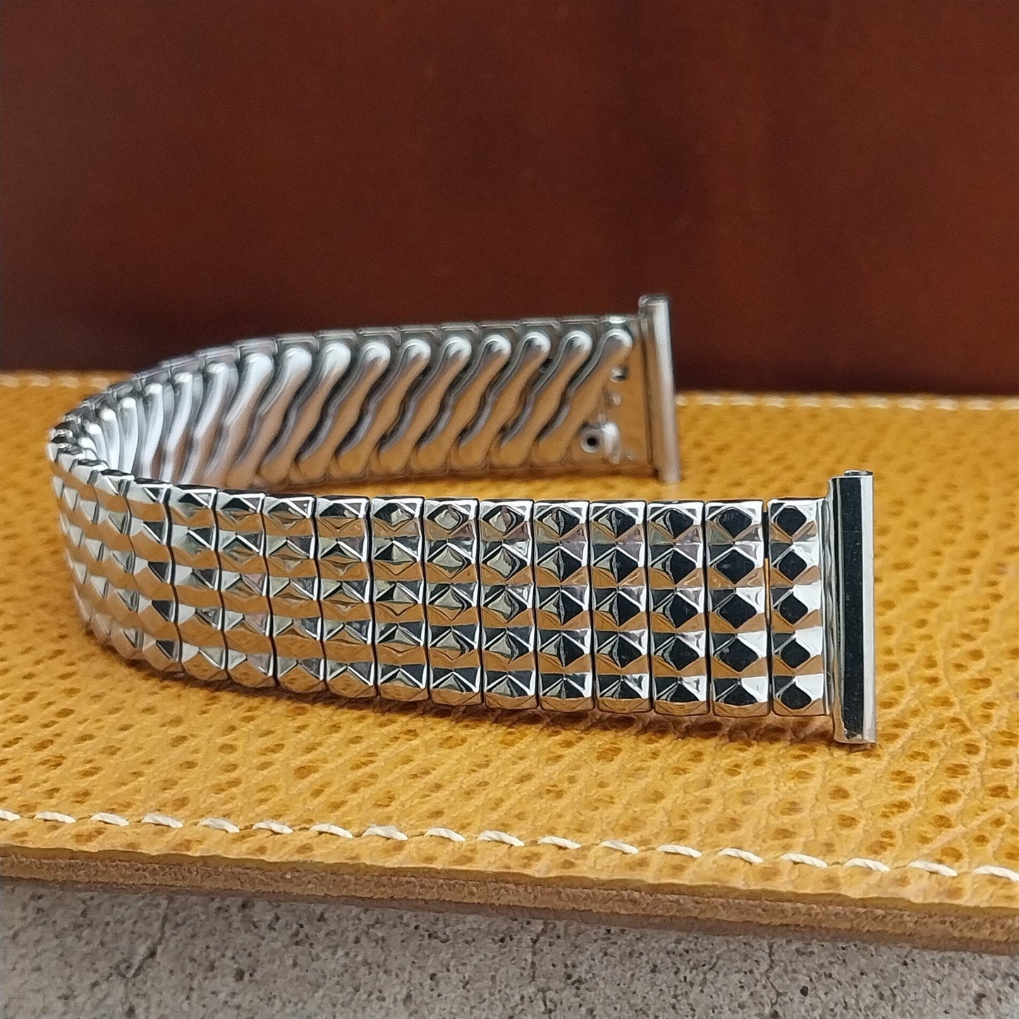 1960s Bellavance USA Stainless Steel Expansion nos Vintage Watch Band