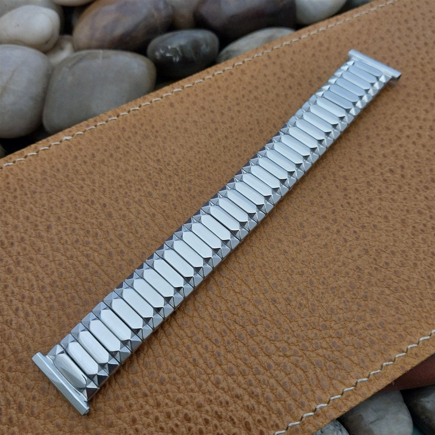 19mm 18mm 16mm Classic 1953 White Gold Filled Speidel Unused Vintage Watch Band