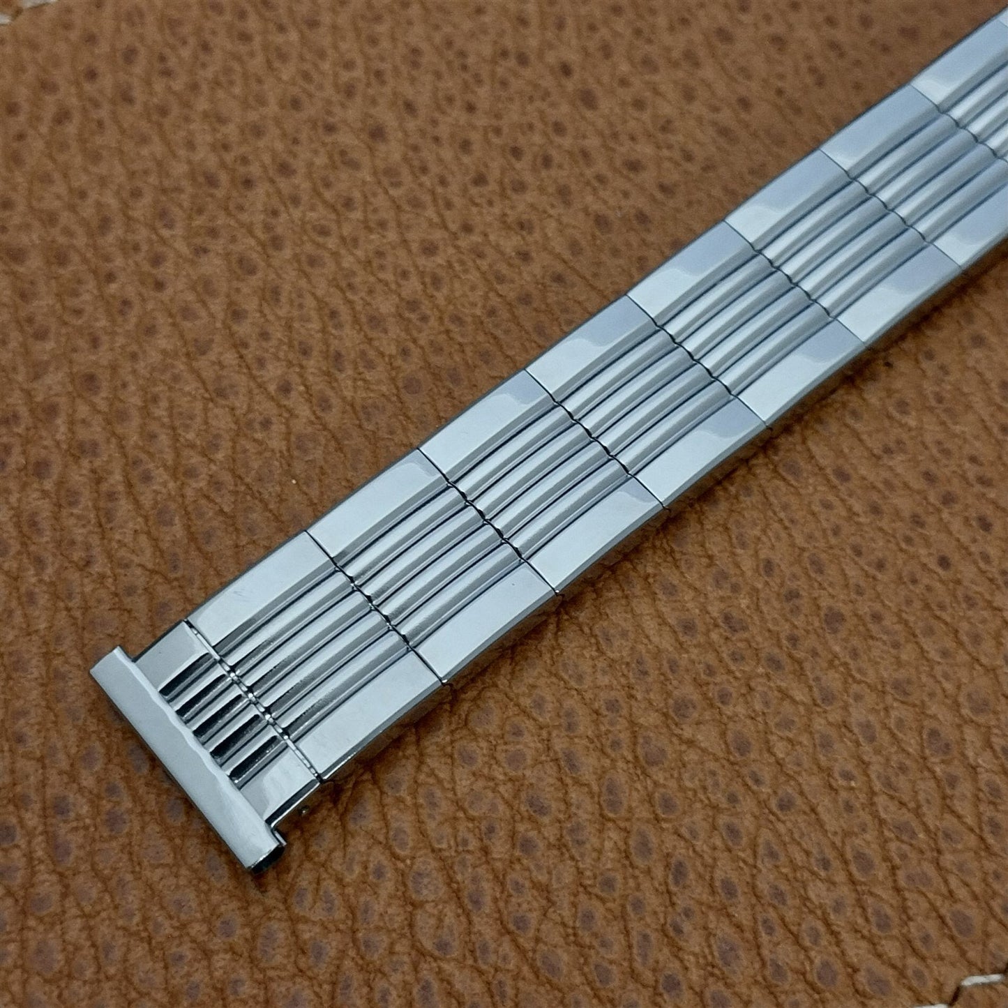 18mm Vintage Watch Band Stainless mcm Classic 1950s 11/16 Gemex Tareyton Unused