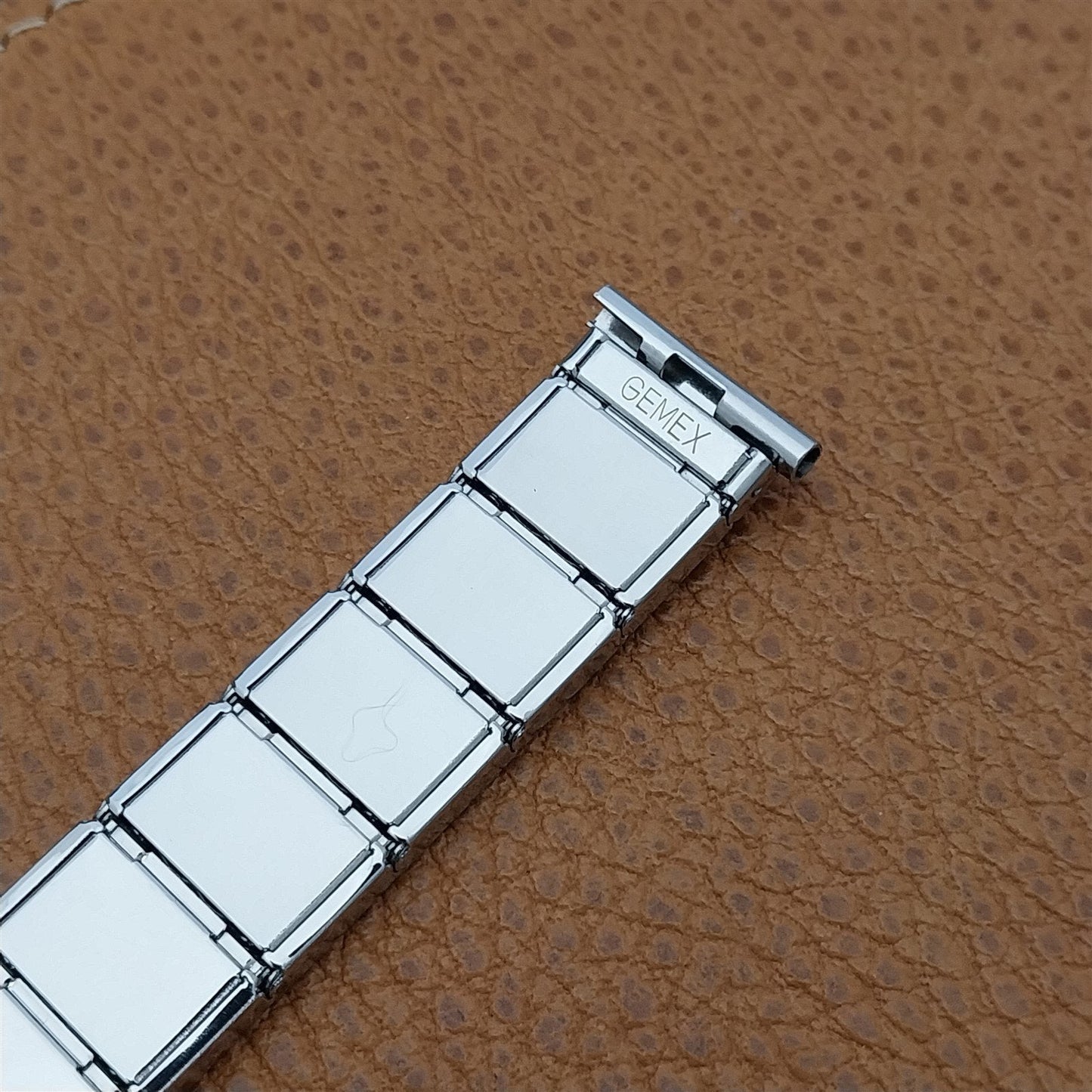 18mm Vintage Watch Band Stainless mcm Classic 1950s 11/16 Gemex Tareyton Unused