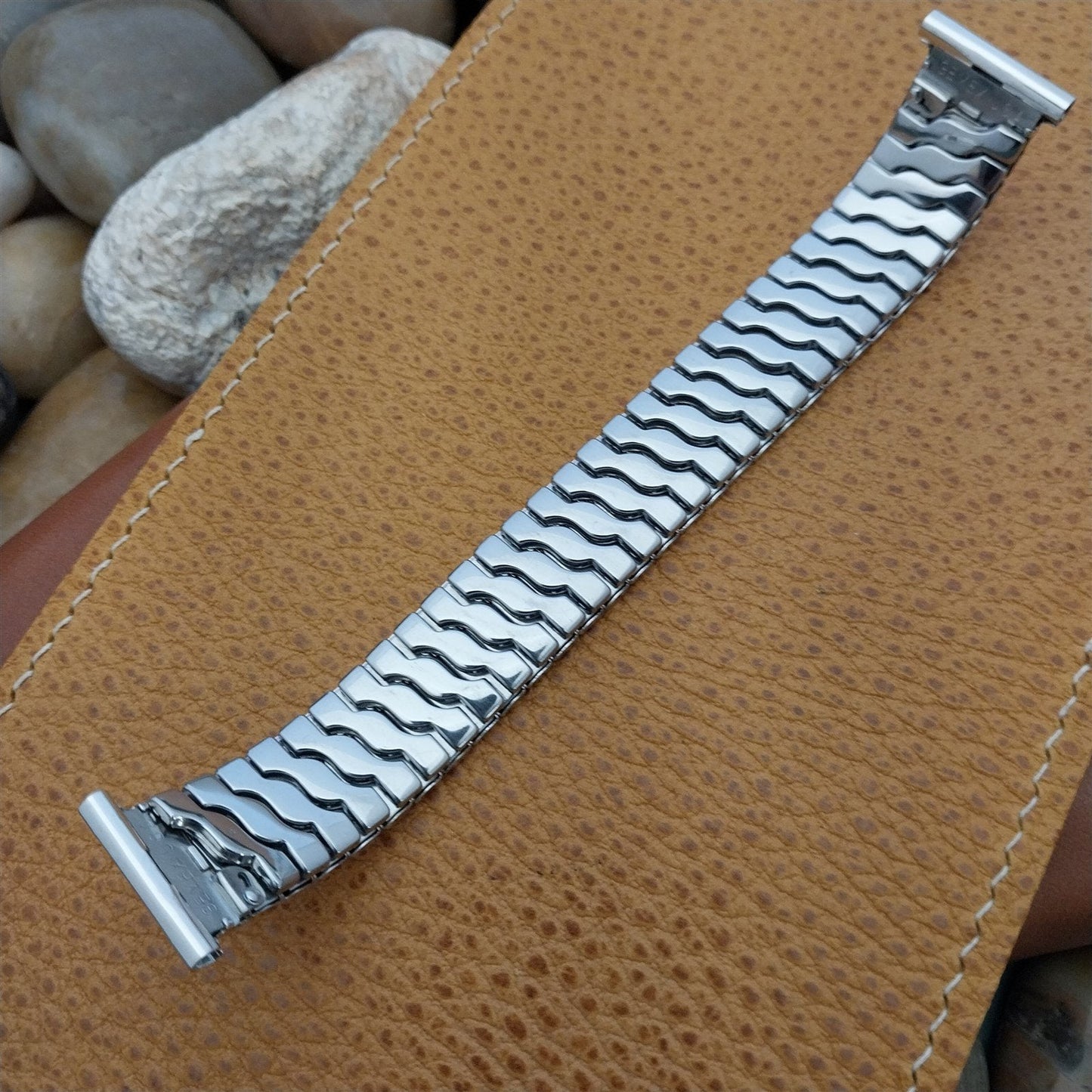 Vintage Gemex Gondolier White Gold Filled nos Unused Classic 1950s Watch Band