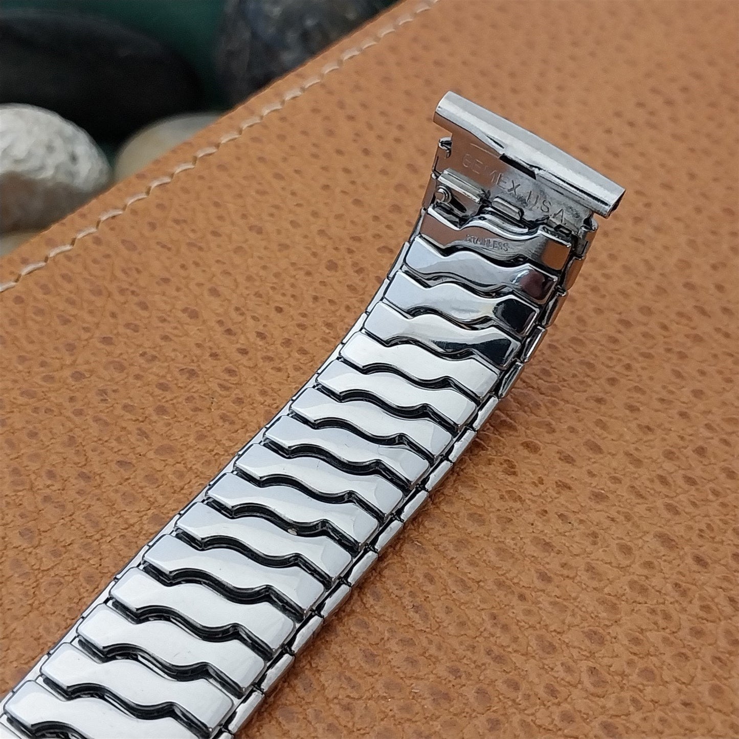 Vintage 19mm 18mm 16mm Gemex Stainless Steel Unused Classic 1950s Watch Band