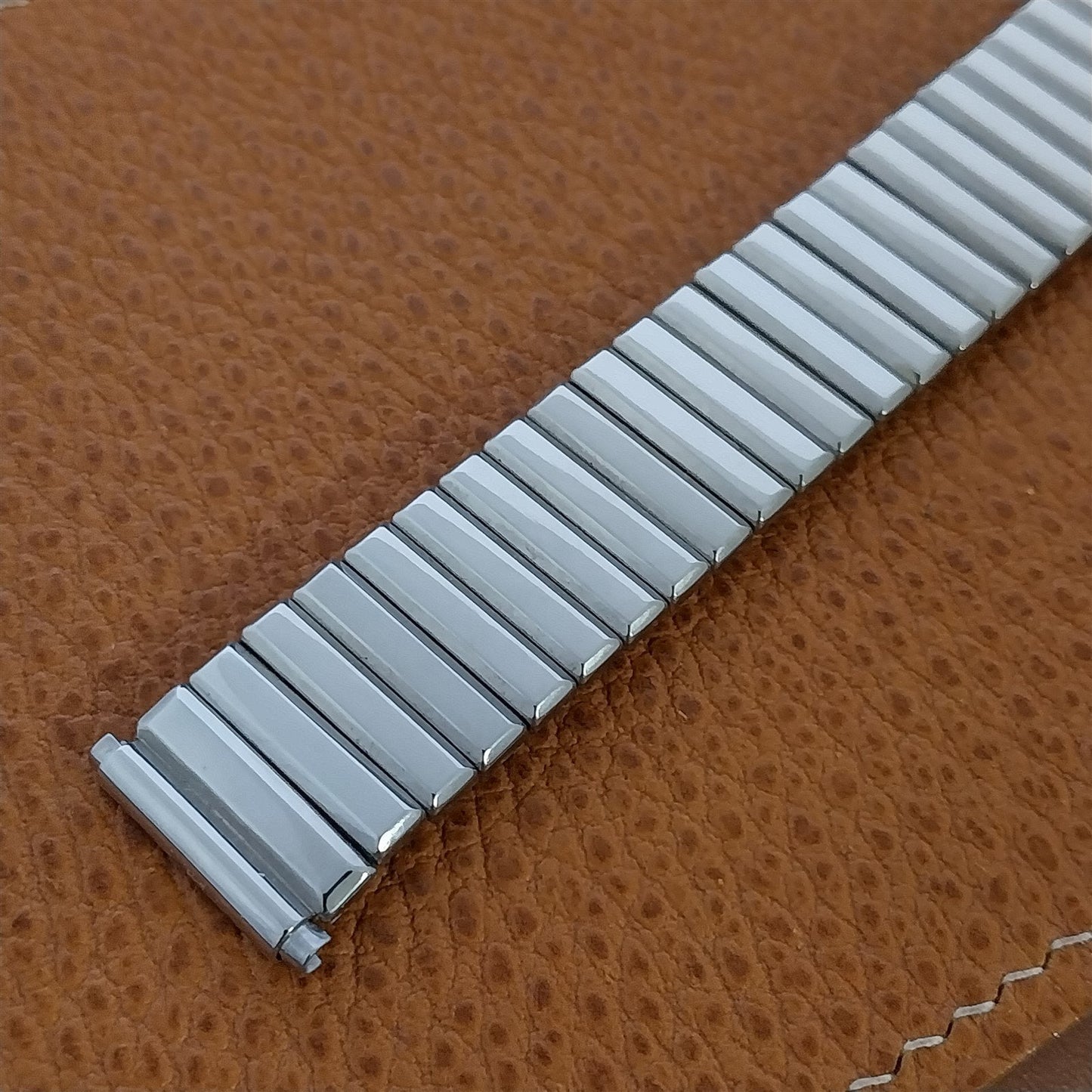 Classic Elgin York 16mm 18mm 19mm 1950s Wide Stainless Unused Vintage Watch Band