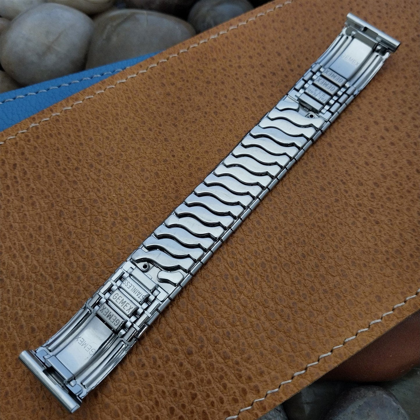 Gemex USA Classic Stainless Steel nos 1950s Vintage Watch Band Unused