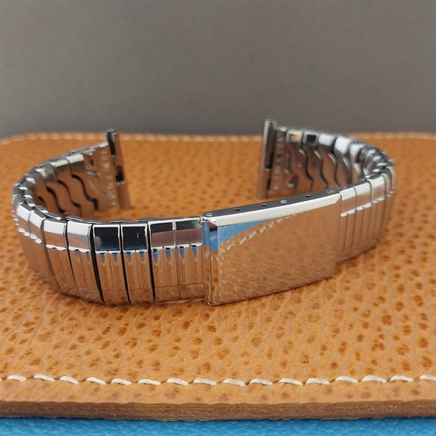 Stainless Steel Expansion Gemex Captain 19mm nos 1950s Vintage Watch Band