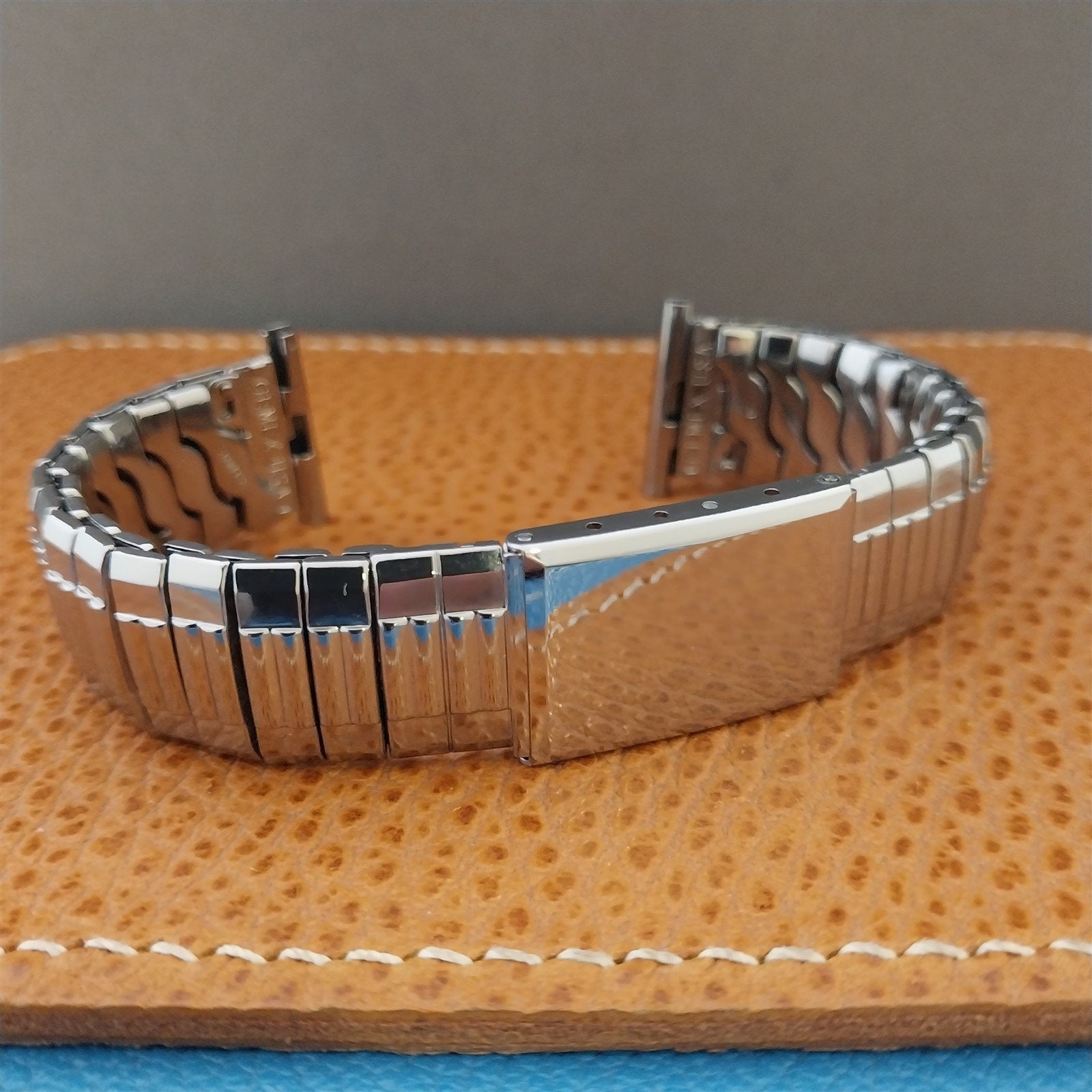 Stainless Steel Expansion Gemex Captain 19mm nos 1950s Vintage Watch Band