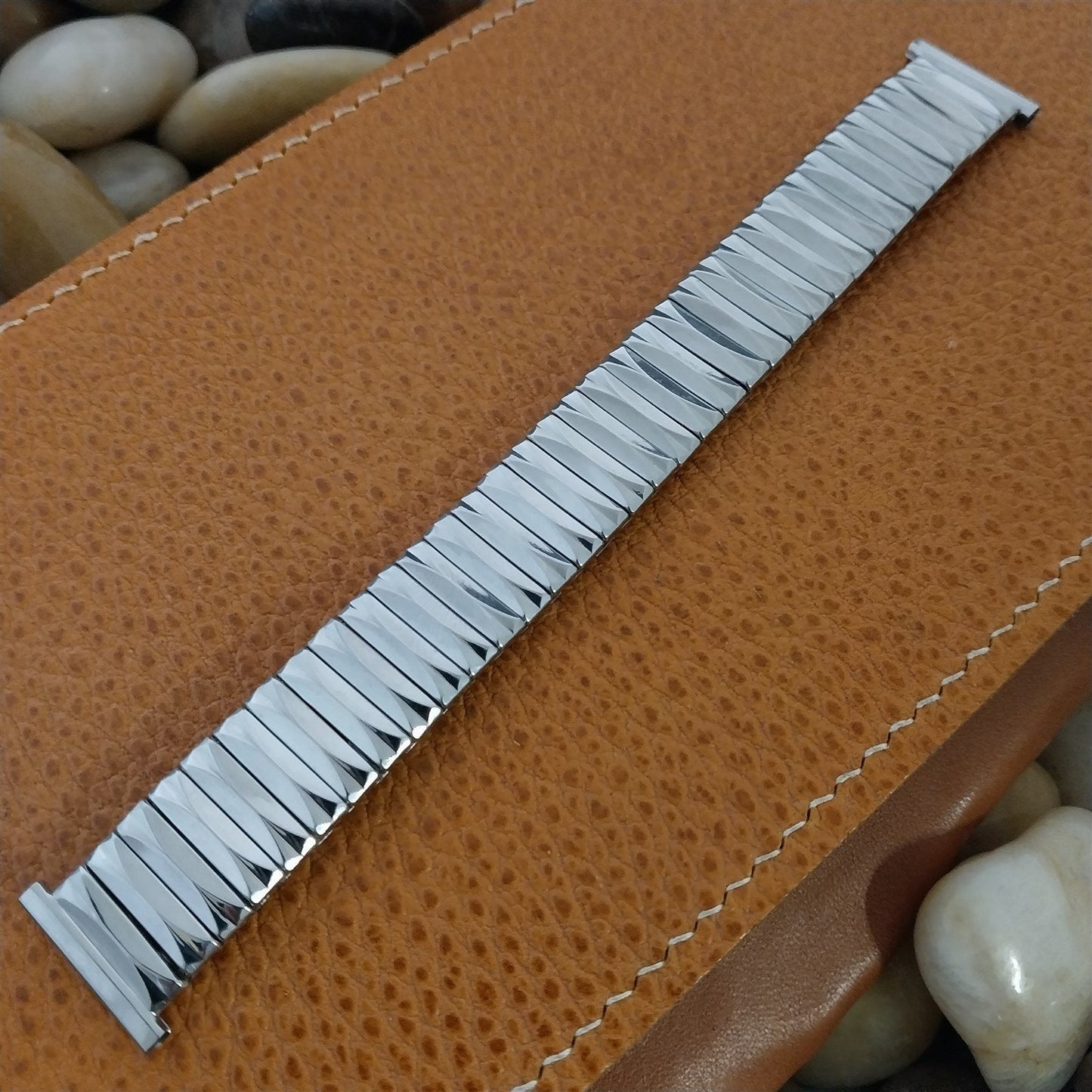 1950s Vintage Watch Band 19mm 18mm Pontiac Chevalier Stainless Steel Expansion