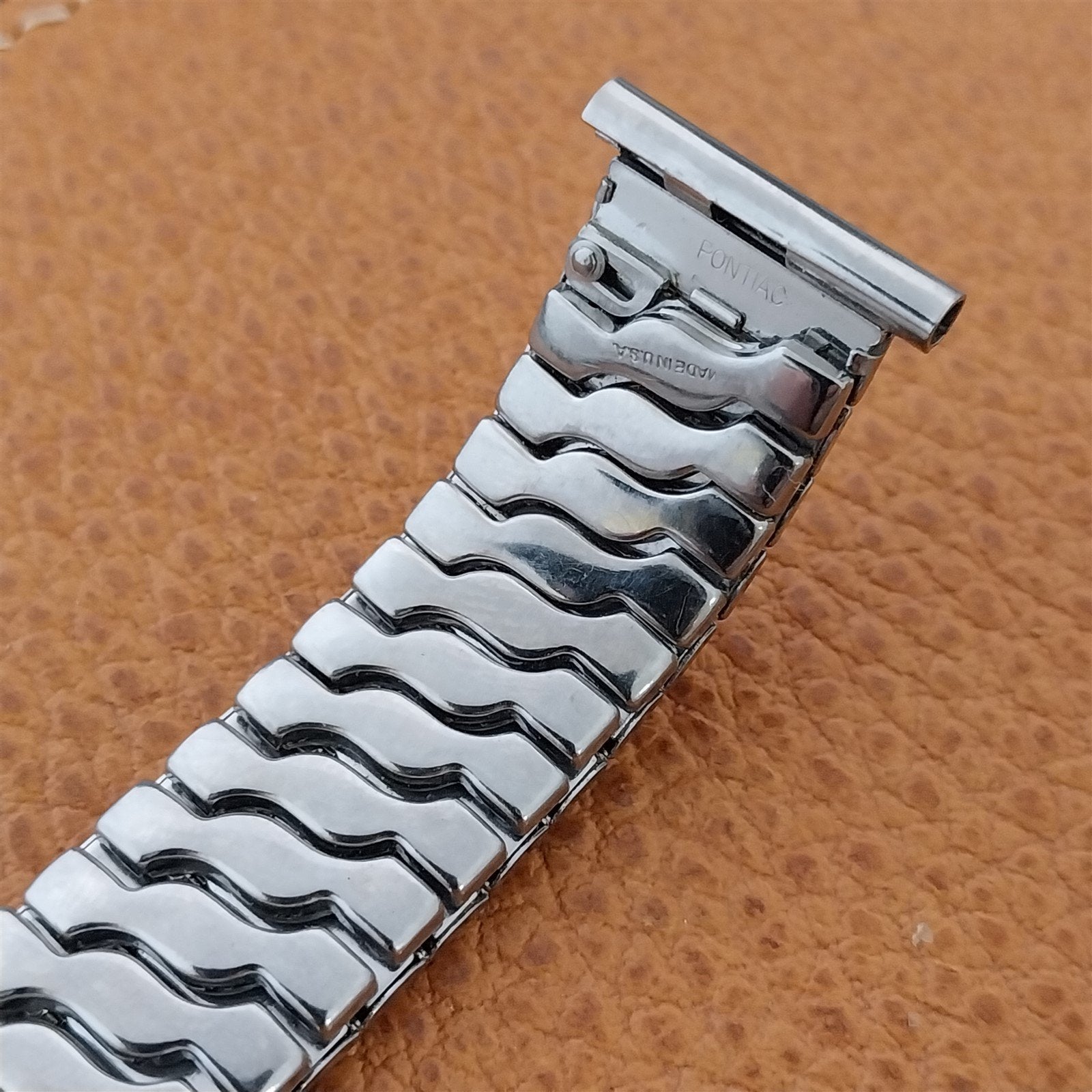 1950s Vintage Watch Band 19mm 18mm Pontiac Chevalier Stainless Steel Expansion