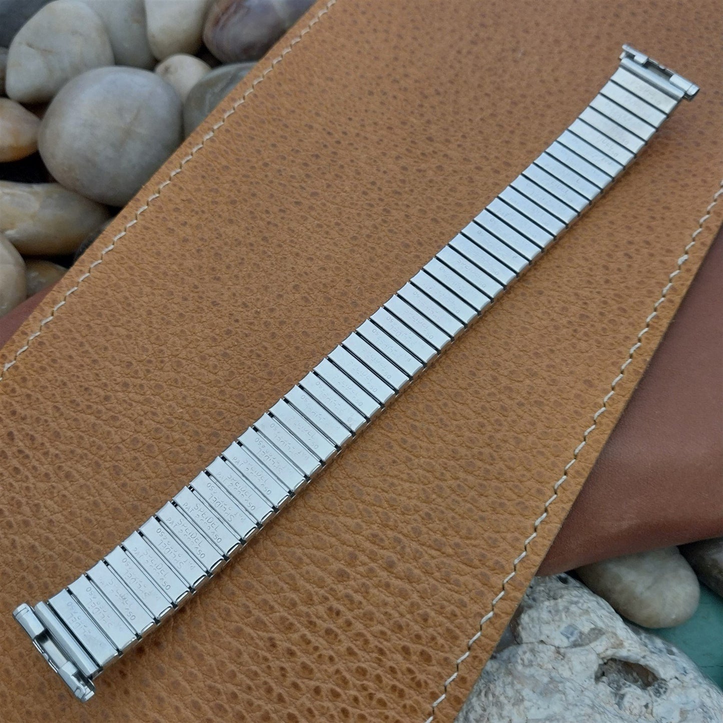 1962 10k 19mm 18mm White Gold-Filled Long Speidel Florentine Vintage Watch Band