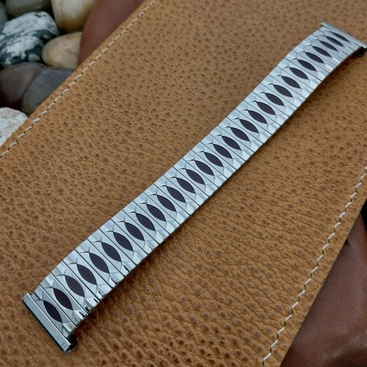 19mm 18mm 16mm 1960s UniFlex Stainless Steel Stretch Unused Vintage Watch Band