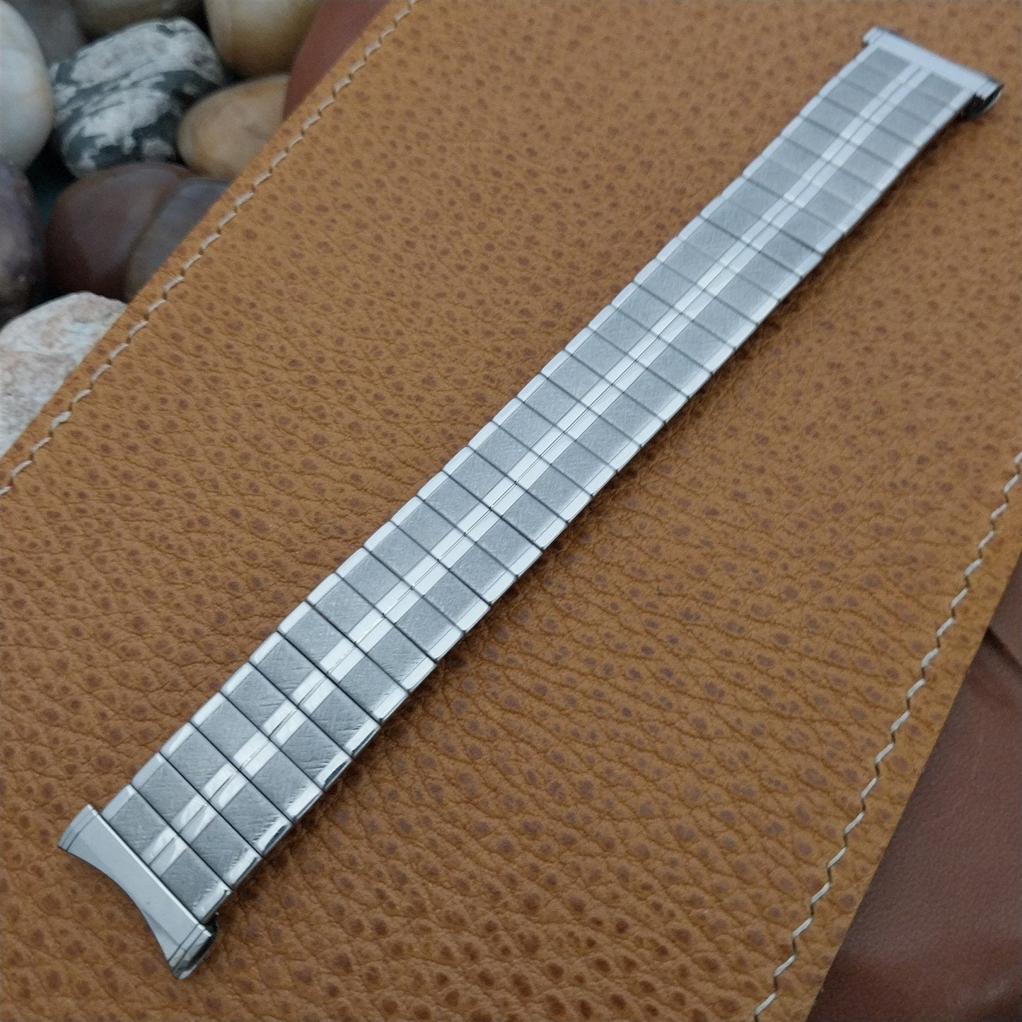 16mm 17mm 18mm 19mm Stainless Steel 1960s nos UniFlex Unused Vintage Watch Band