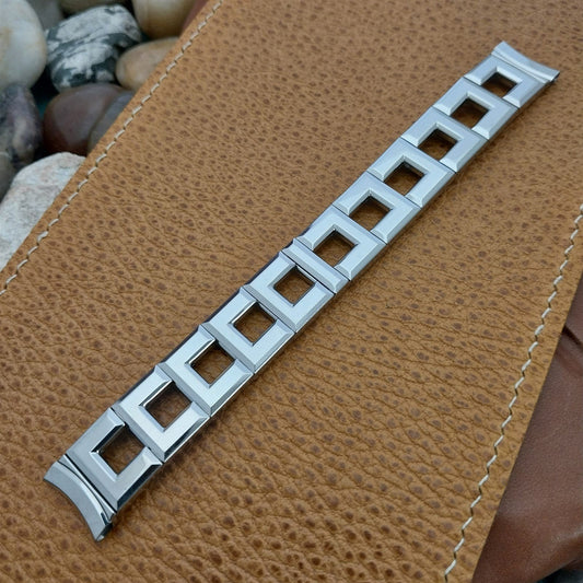 5/8" Stainless Steel Gemex Zephyr MCM Unused nos 1950s Vintage Watch Band