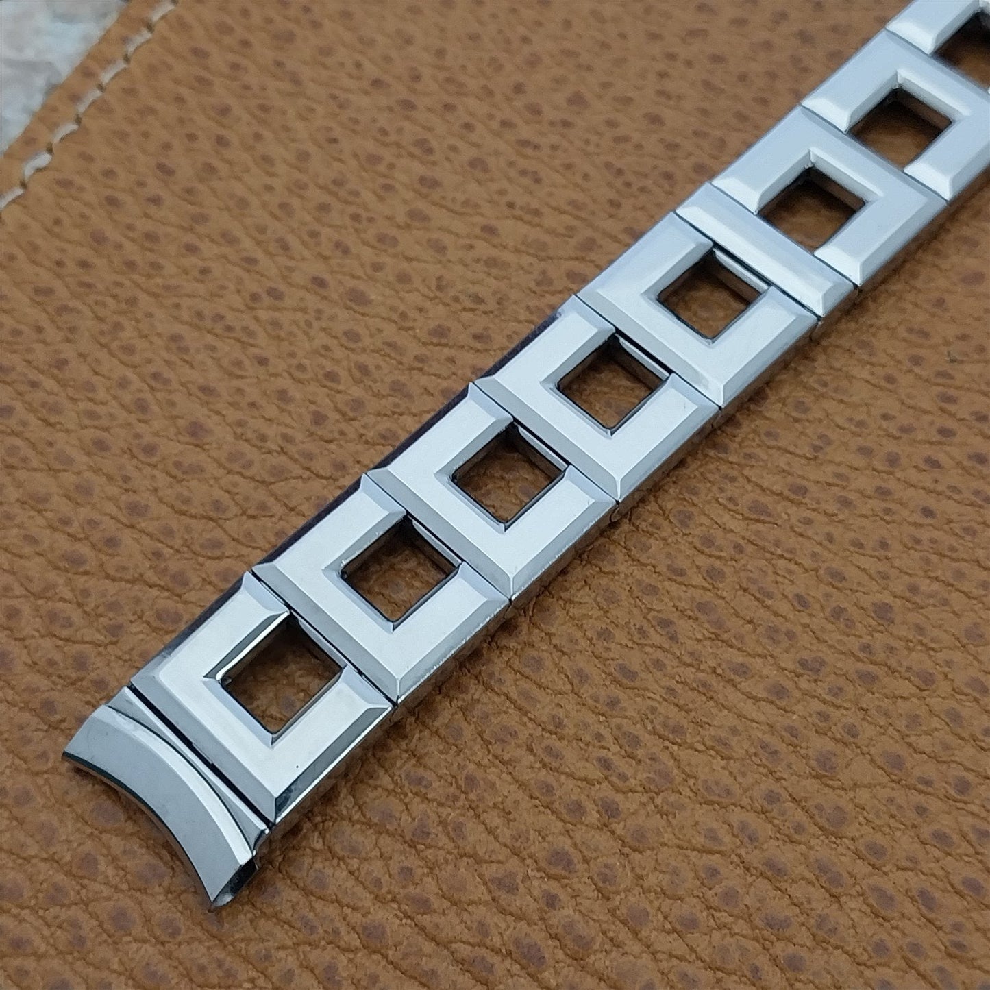 5/8" Stainless Steel Gemex Zephyr MCM Unused nos 1950s Vintage Watch Band