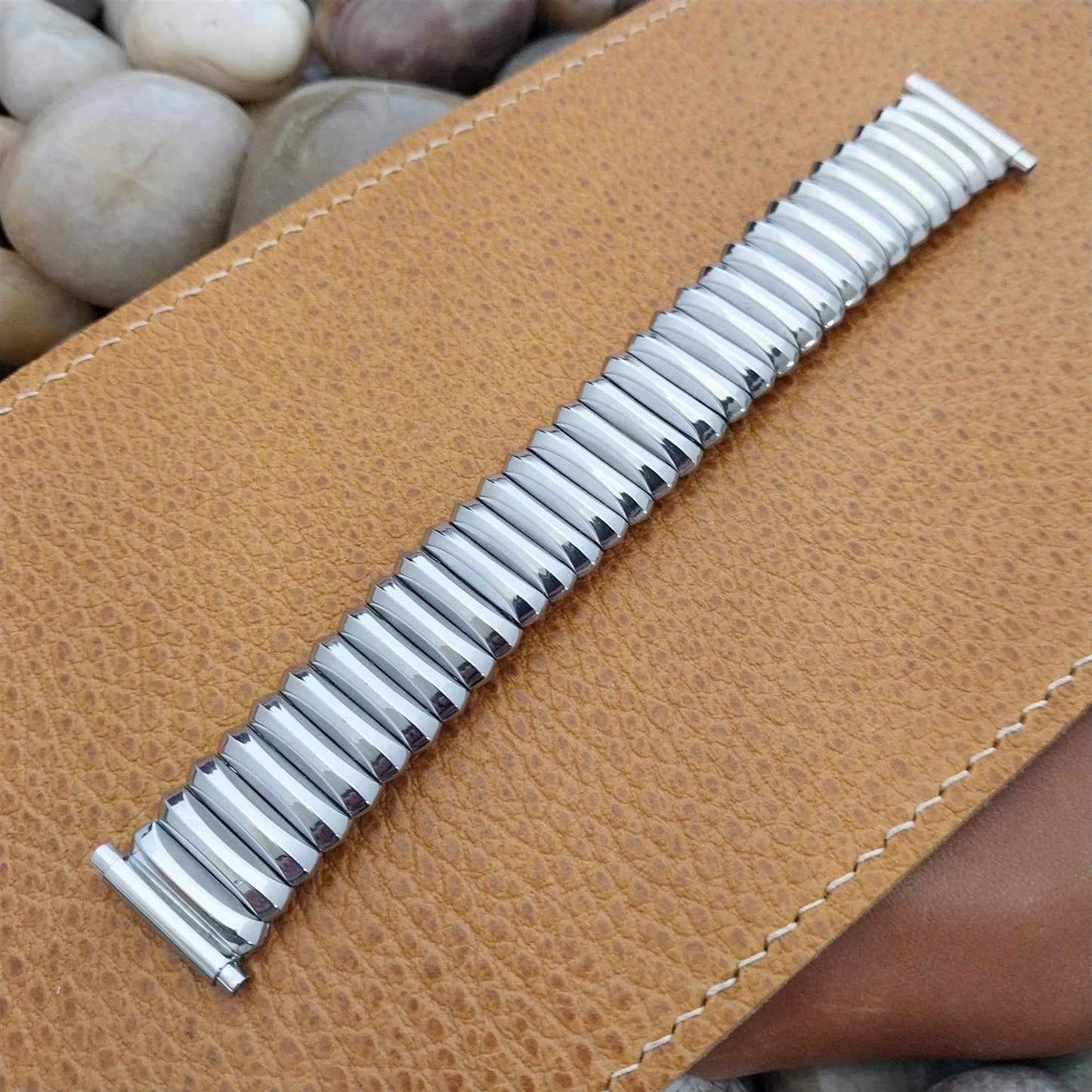 19mm 18mm 16mm Elgin USA Rancher Stainless Steel nos 1950s Vintage Watch Band