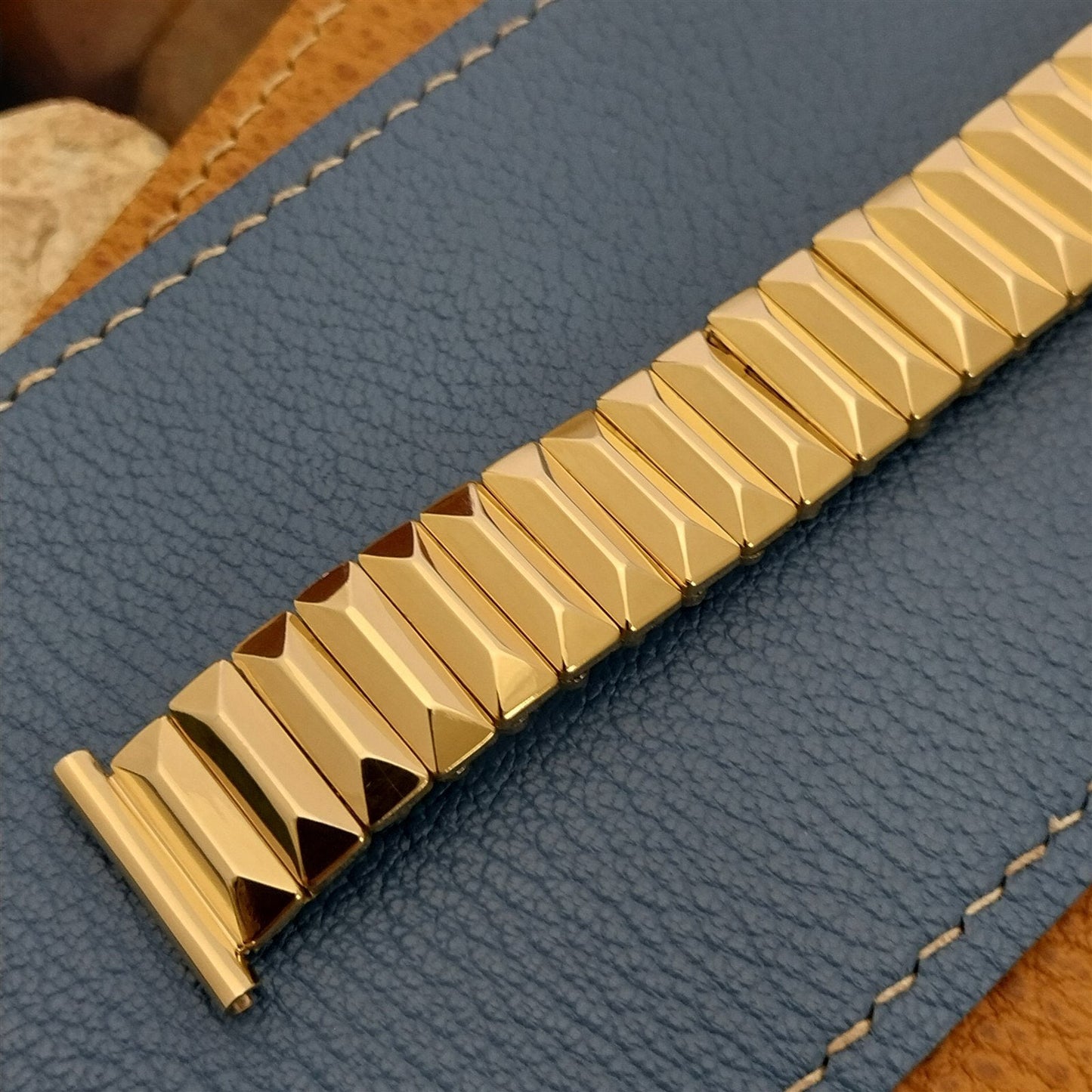 Elgin Hadley Short 12K Gold Filled Classic Stretch nos 1950s Vintage Watch Band