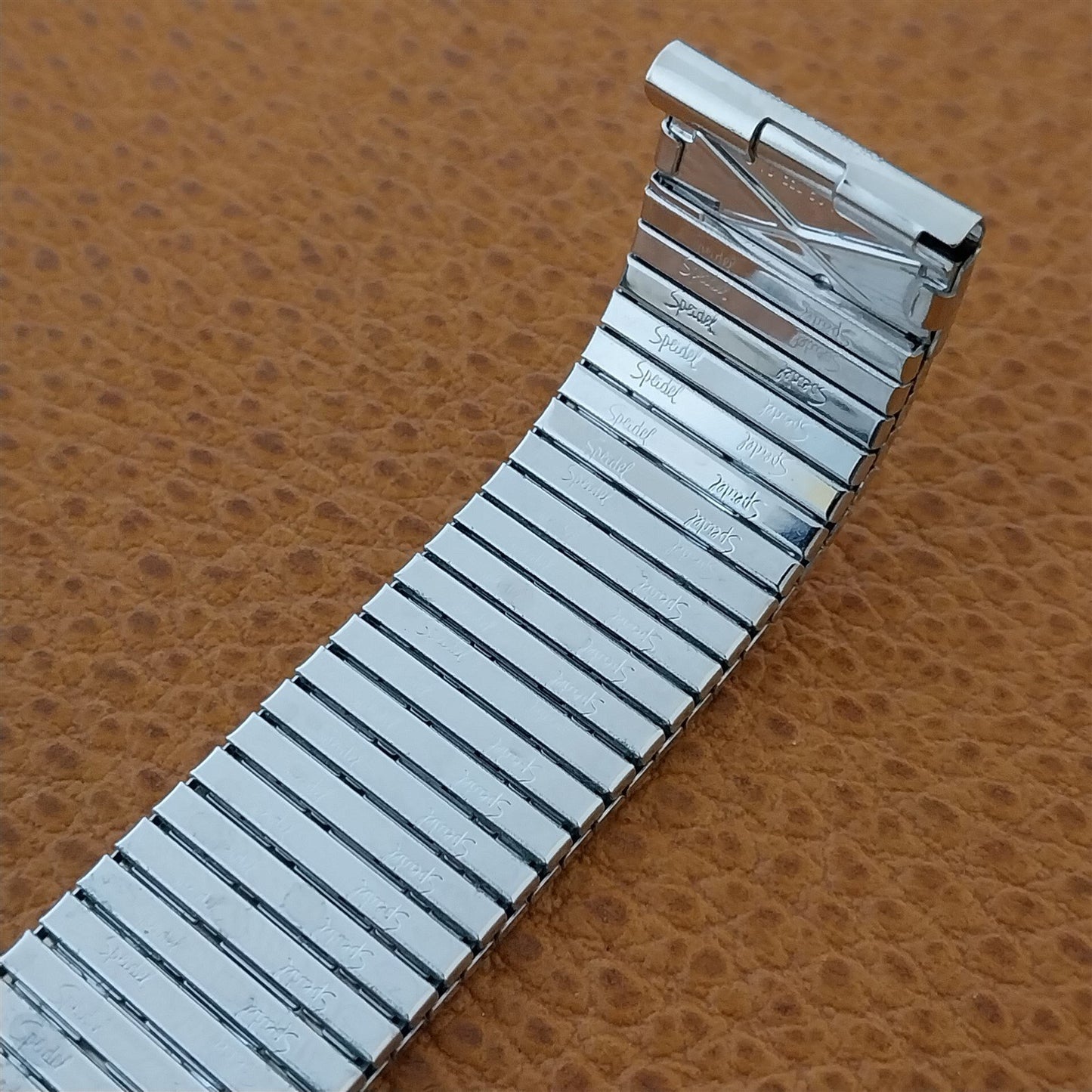 1970s 11/16" Speidel Thinline White Gold-Filled nos 17.2mm Vintage Watch Band