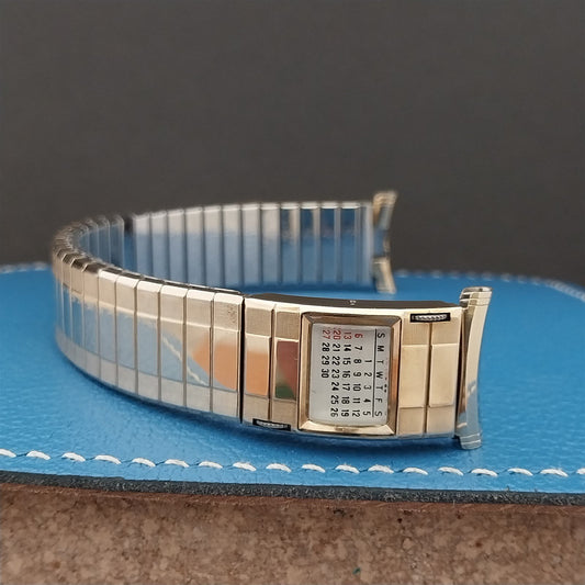 19mm 18mm Gold-Fill Speidel Sun Valley 1969/1970 Calendar NOS Vintage Watch Band