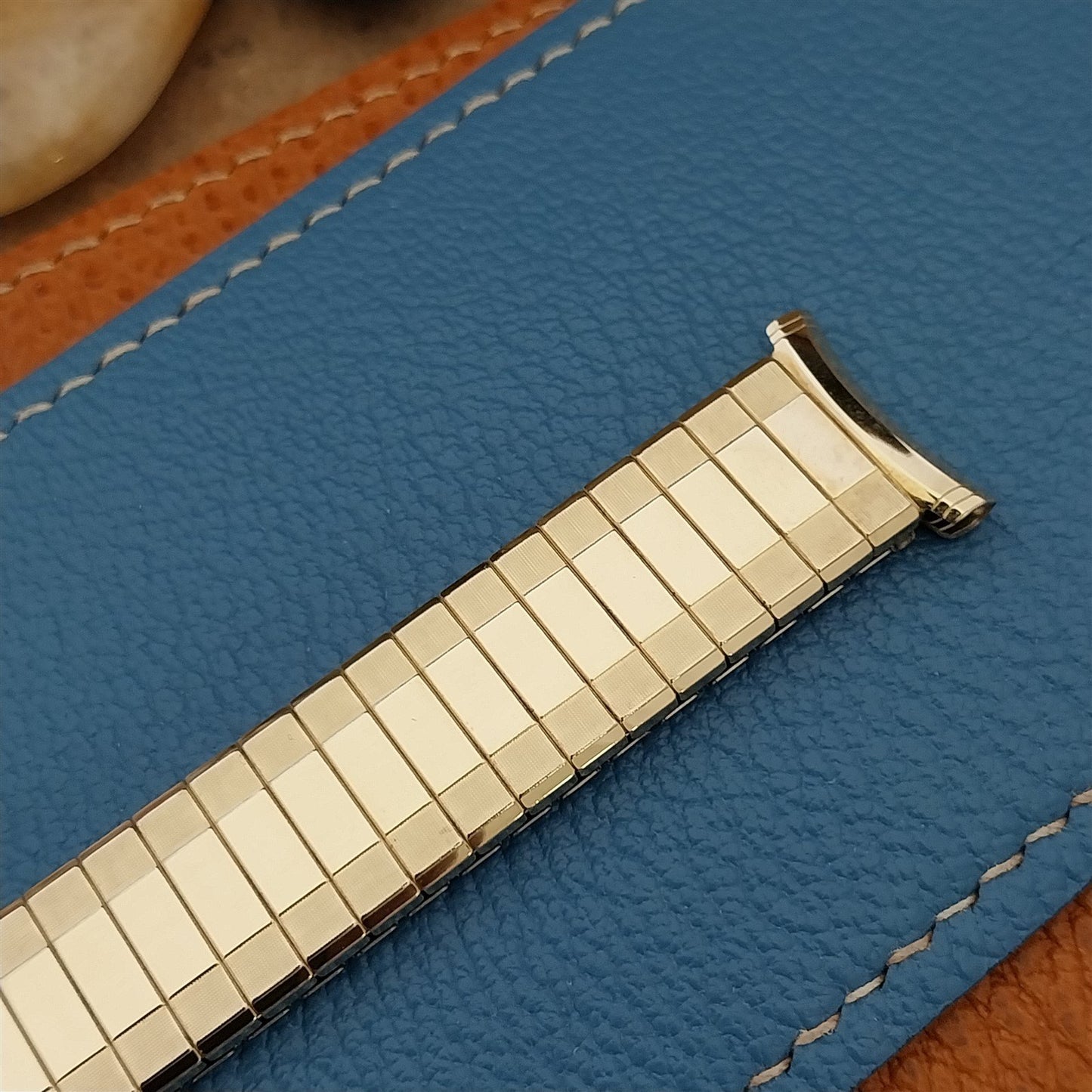 19mm 18mm Gold-Fill Speidel Sun Valley 1969/1970 Calendar NOS Vintage Watch Band
