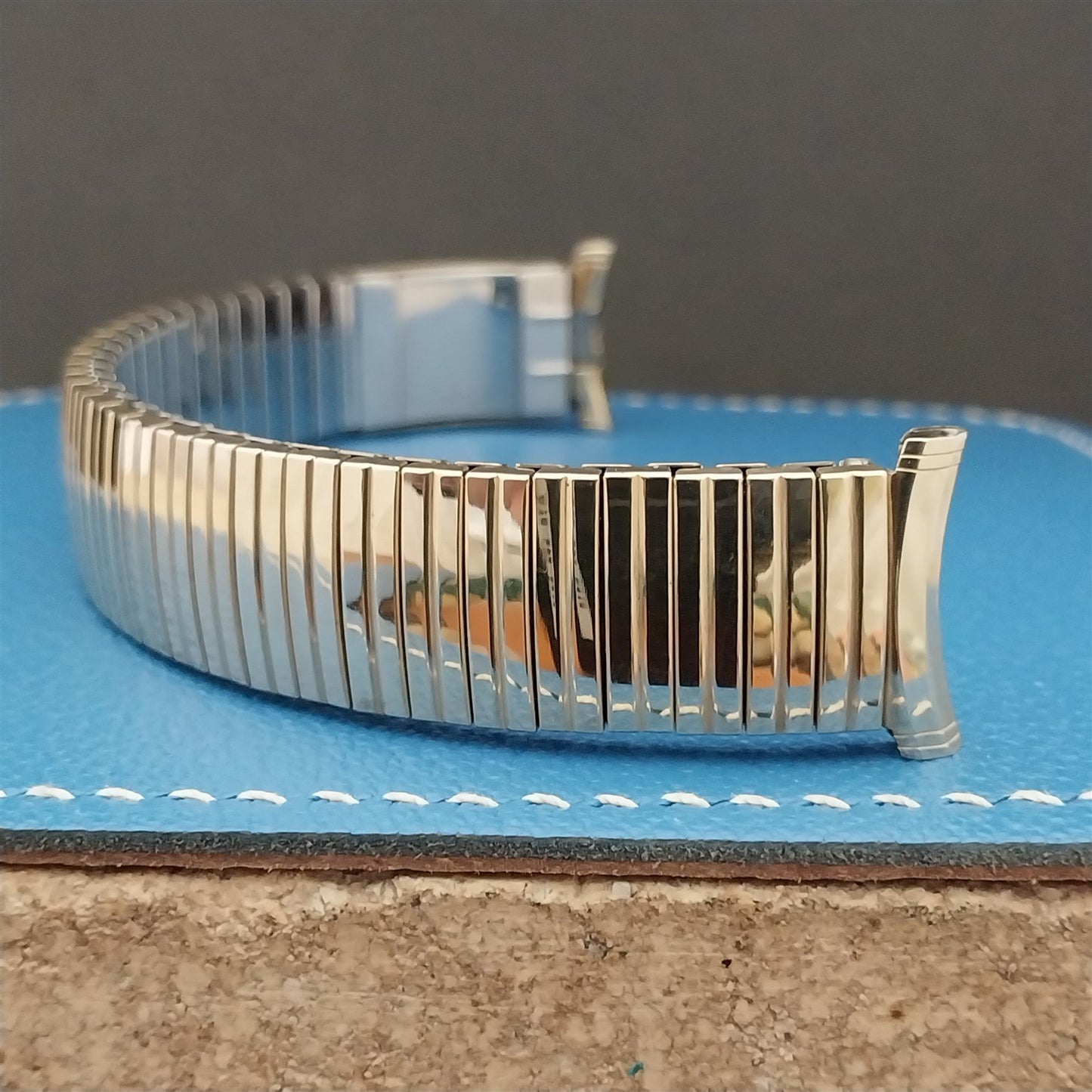 1968 Vintage Speidel Linesman 19mm 18mm Gold Fill Perpetual Calendar Watch Band