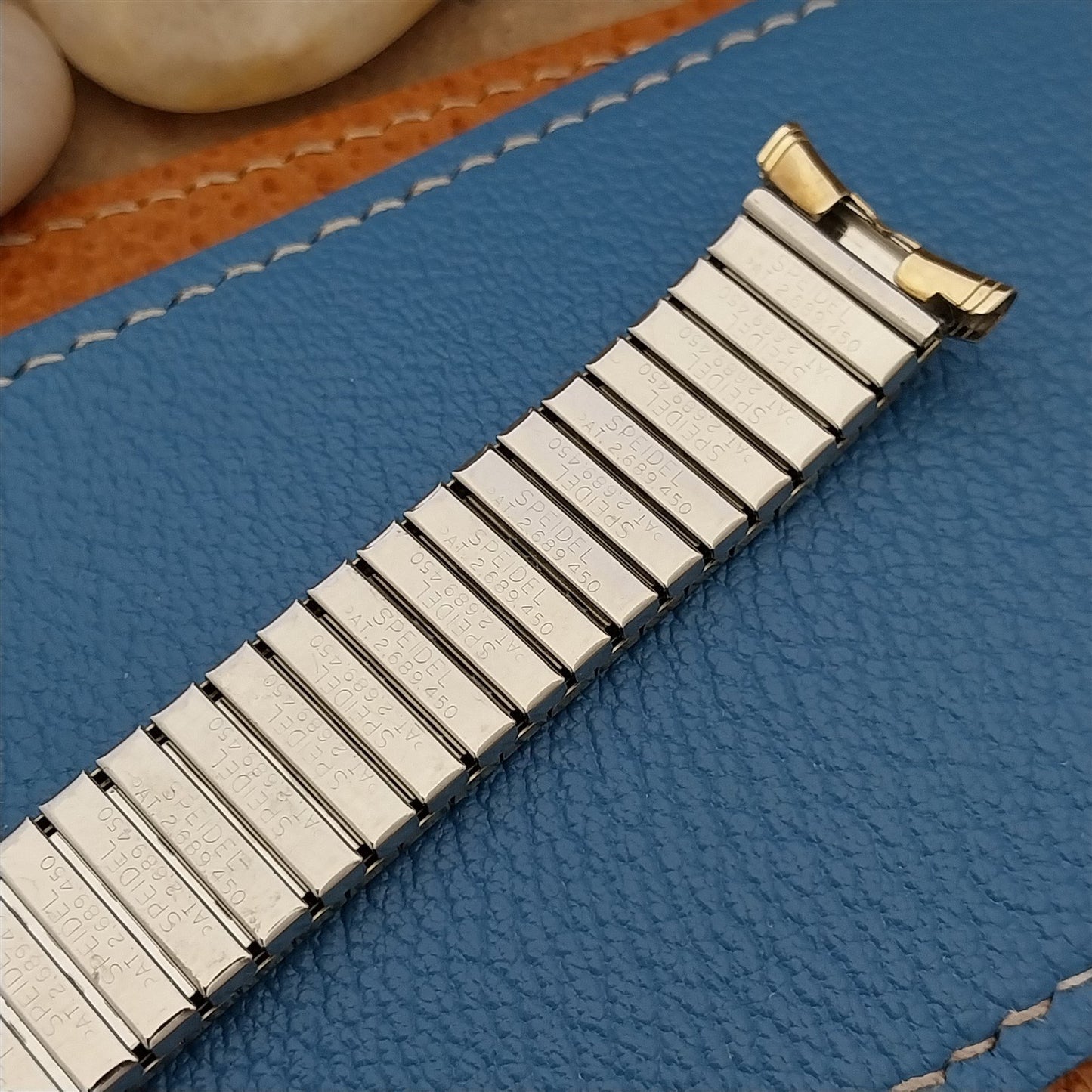 1968 Vintage Speidel Linesman 19mm 18mm Gold Fill Perpetual Calendar Watch Band