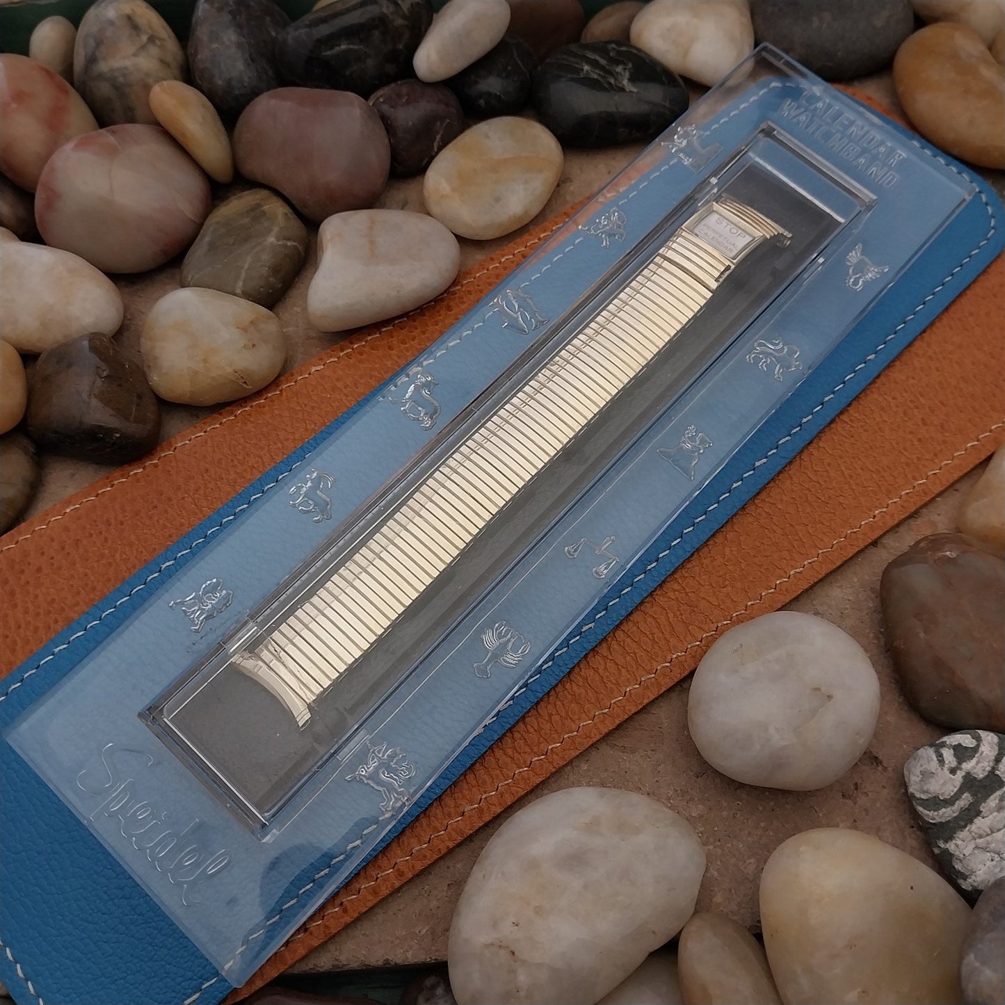 1968 Vintage Speidel Linesman 19mm 18mm Gold Fill Perpetual Calendar Watch Band