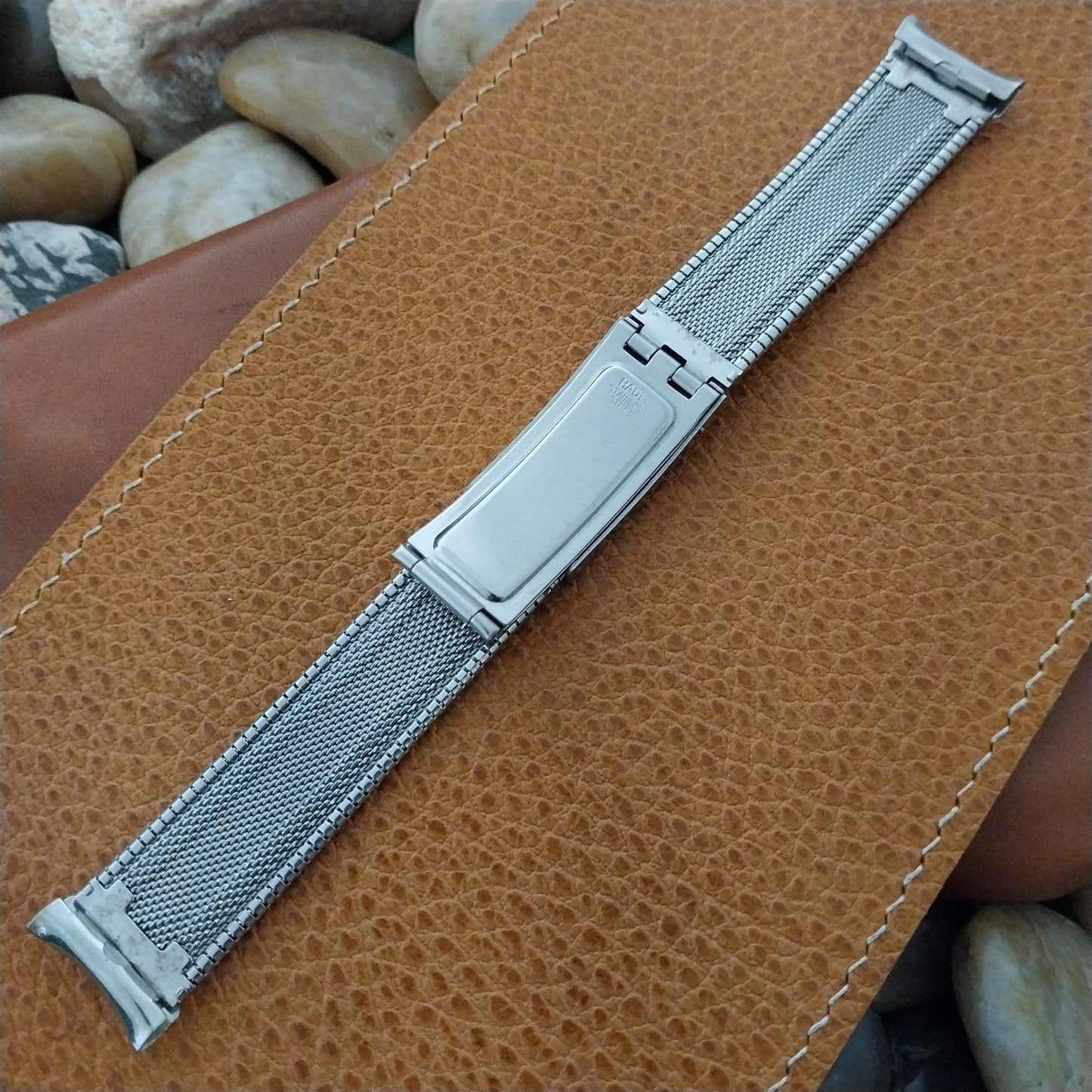 19mm 18mm Hadley USA Stainless Steel Unused MCM 1960s Vintage Watch Band