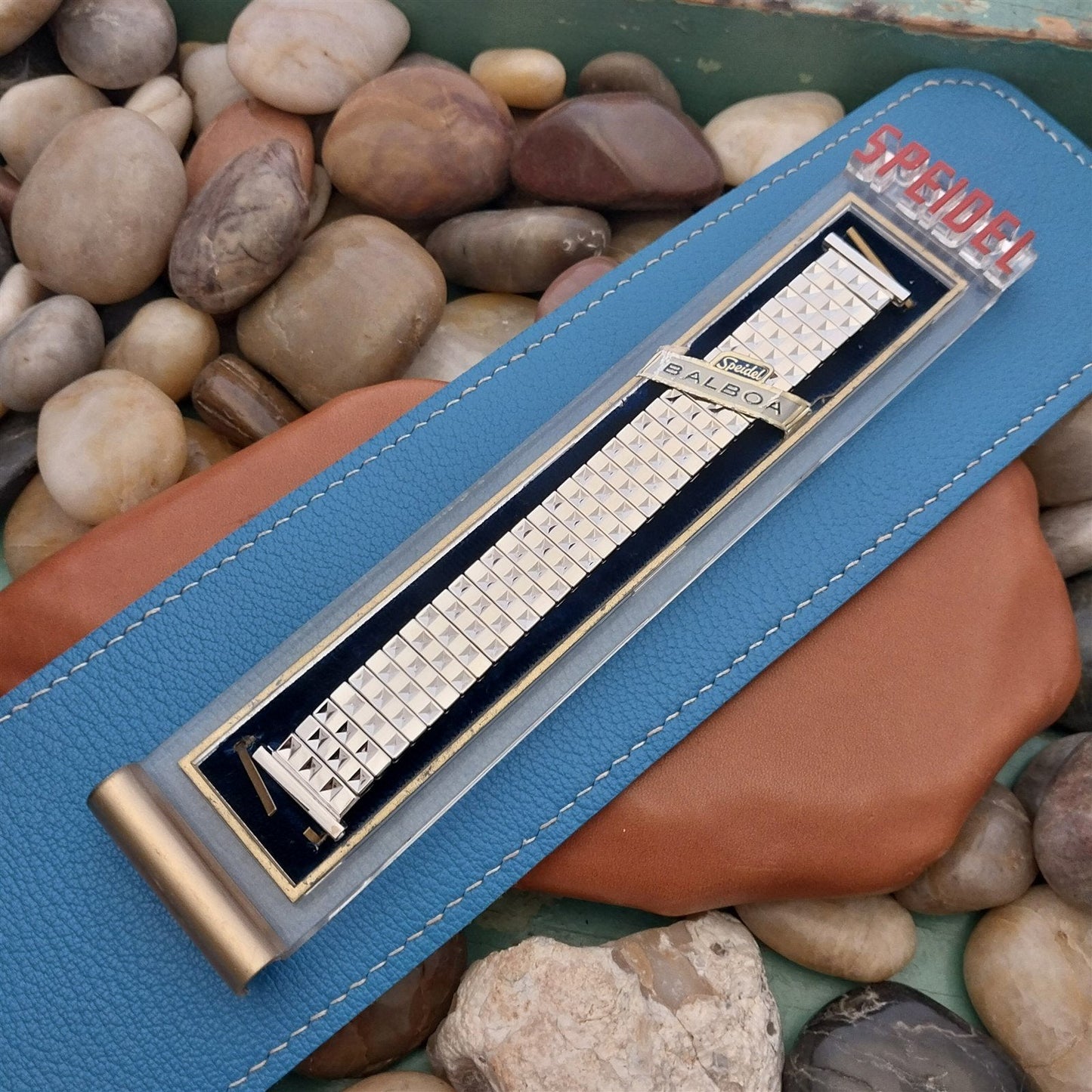 1954 10k White Gold-Filled Speidel Balboa USA Unused Vintage Watch Band