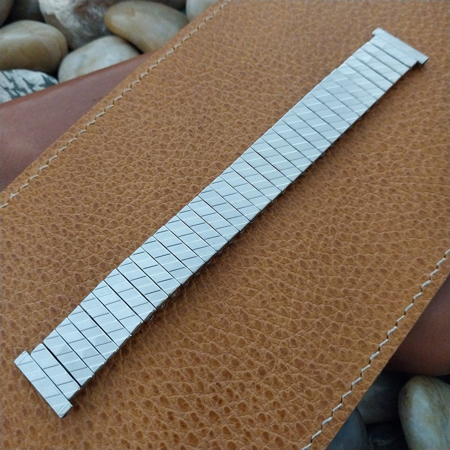 Vintage Watch Band 19mm 18mm 17mm 16mm Hadley Unused 1960s Stainless Steel