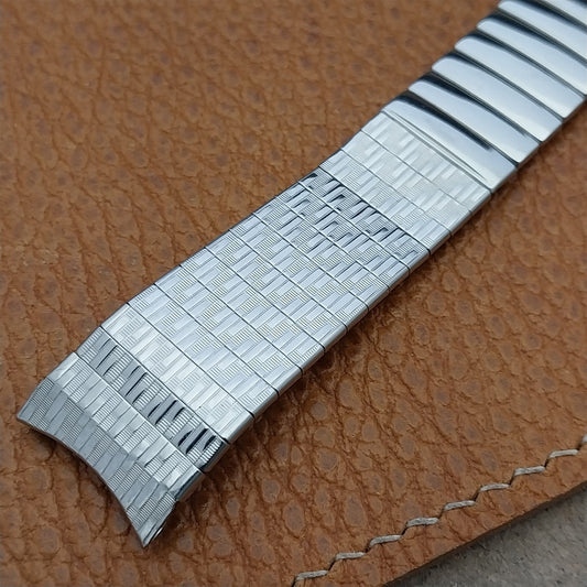 18mm 11/16" Stainless Steel Stelux 1960s Old-Stock Unused Vintage Watch Band