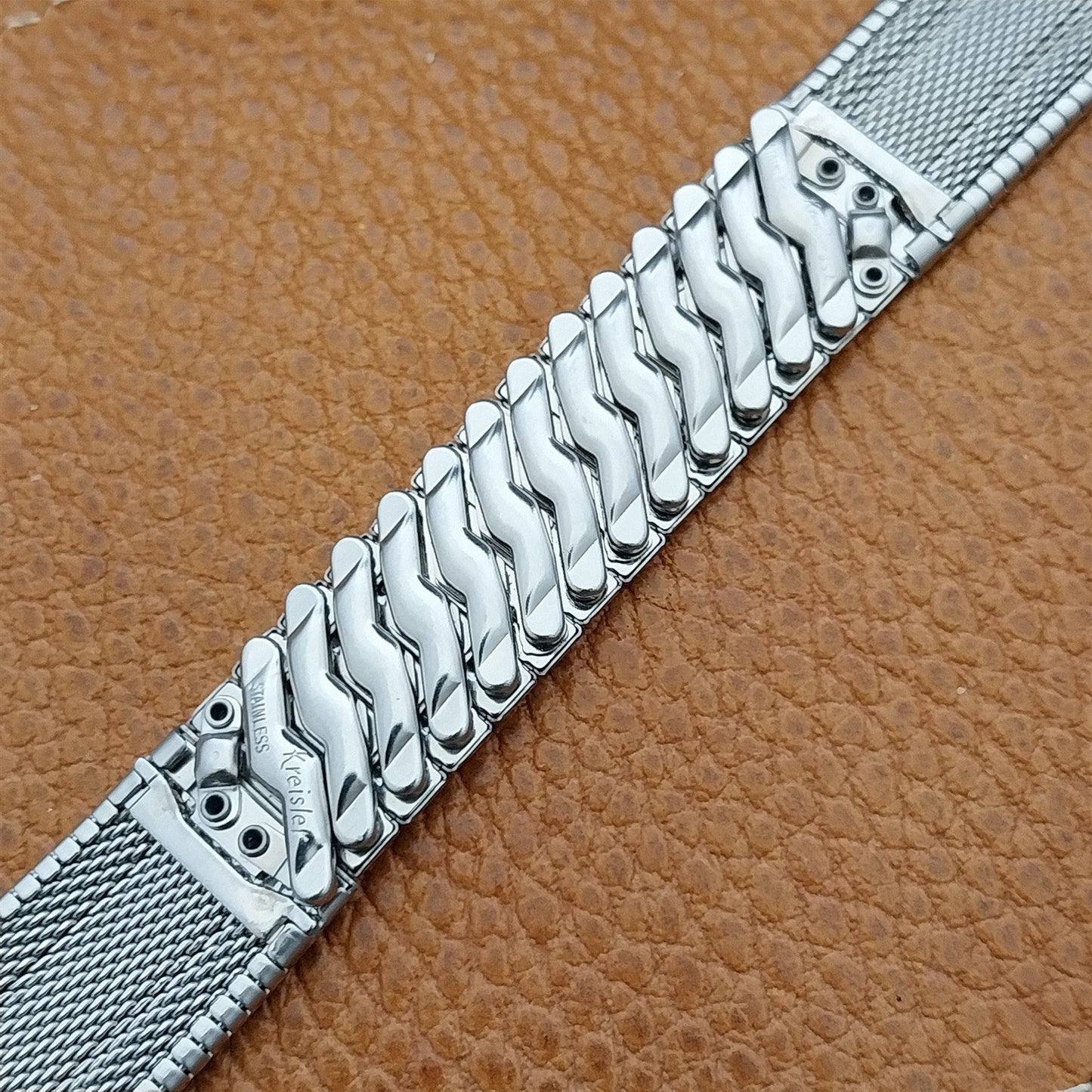 17.2mm Kreisler USA Stainless Steel Classic Unused Expansion Vintage Watch Band