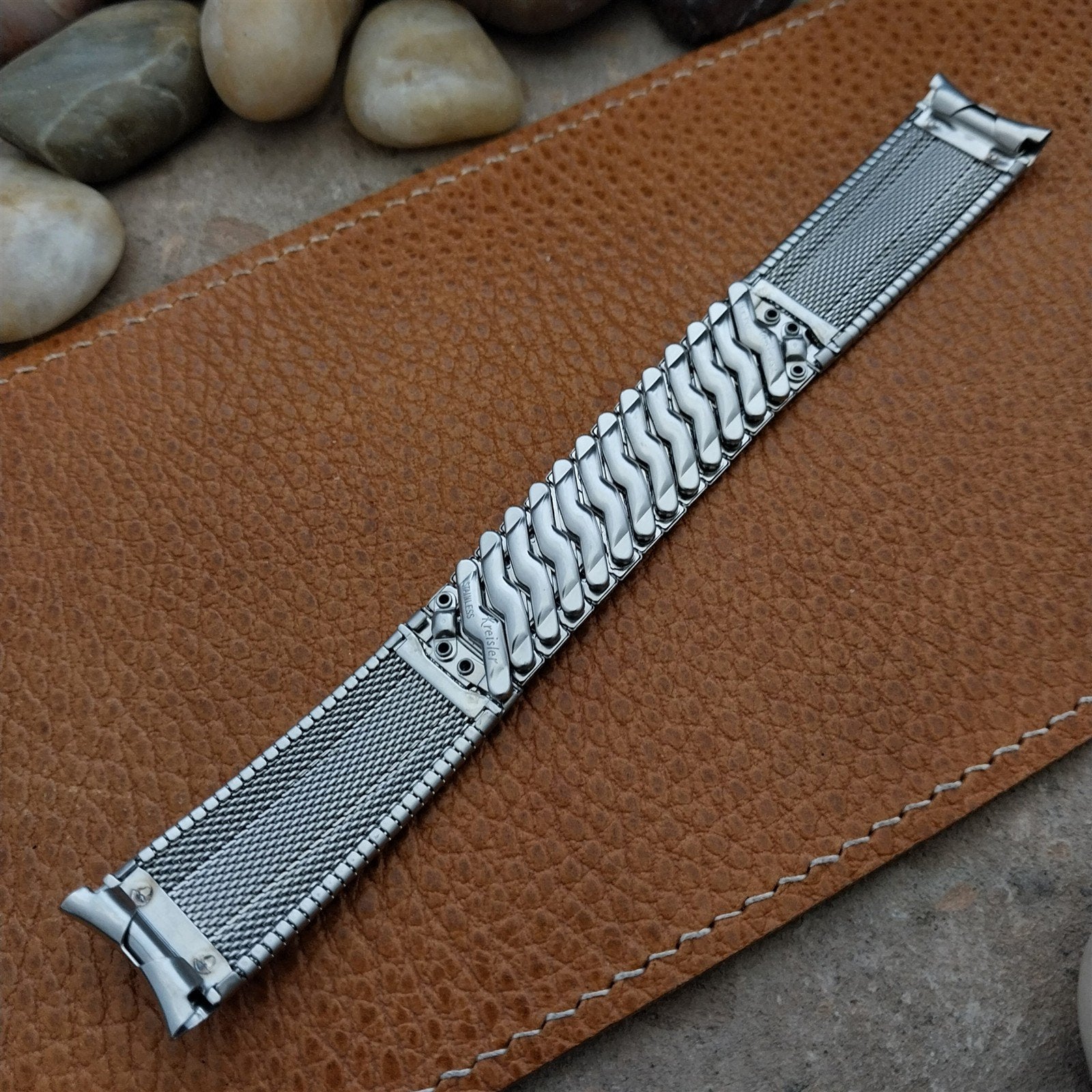 17.2mm Kreisler USA Stainless Steel Classic Unused Expansion Vintage Watch Band