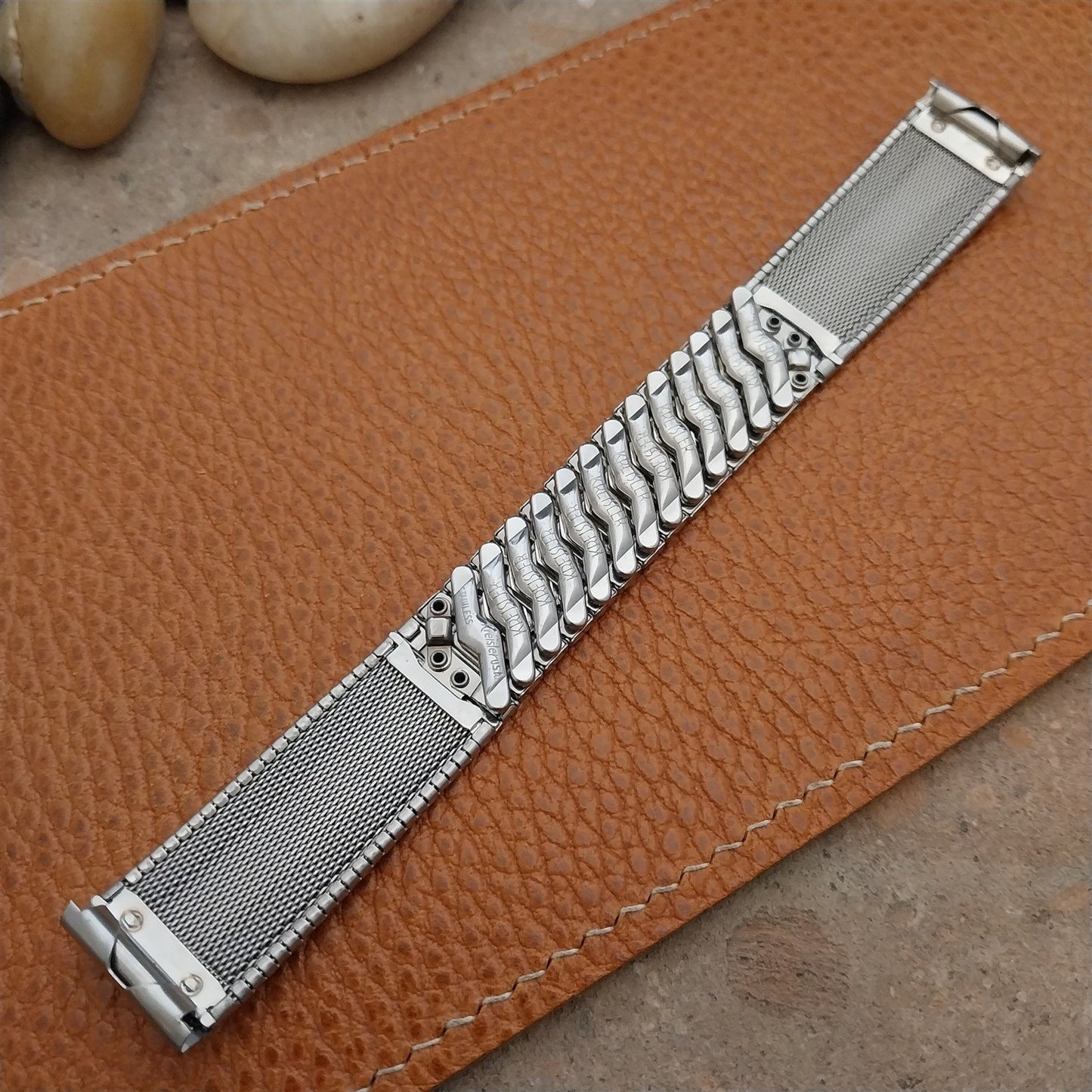 Vintage 17.2mm Stainless Steel Kreisler Classic Stretch Unused 1960s Watch Band