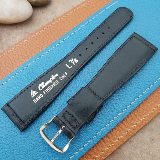 22mm 21mm Ostrich Grain Classic Tapered JB Champion 1960s Vintage Watch Strap