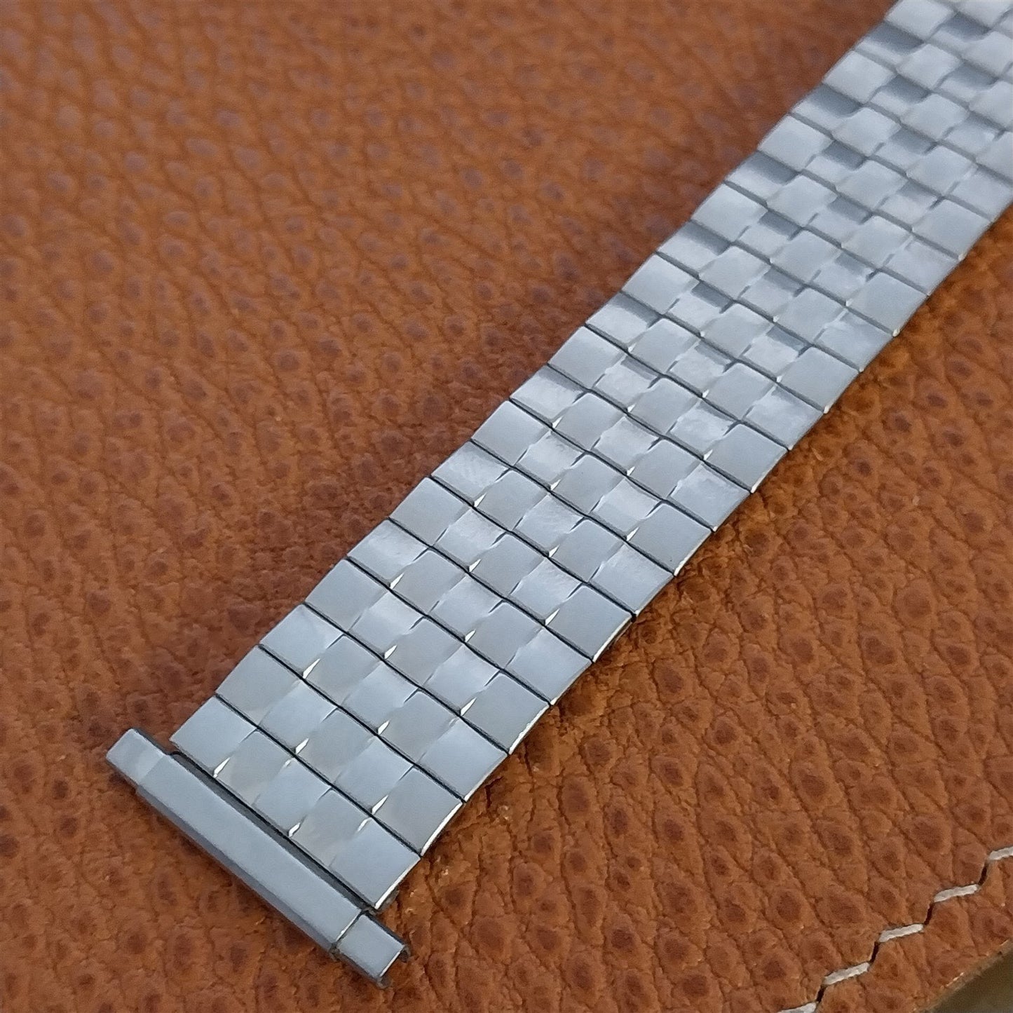 Speidel Radial Brushed Stainless Steel Expansion nos 1970s Vintage Watch Band